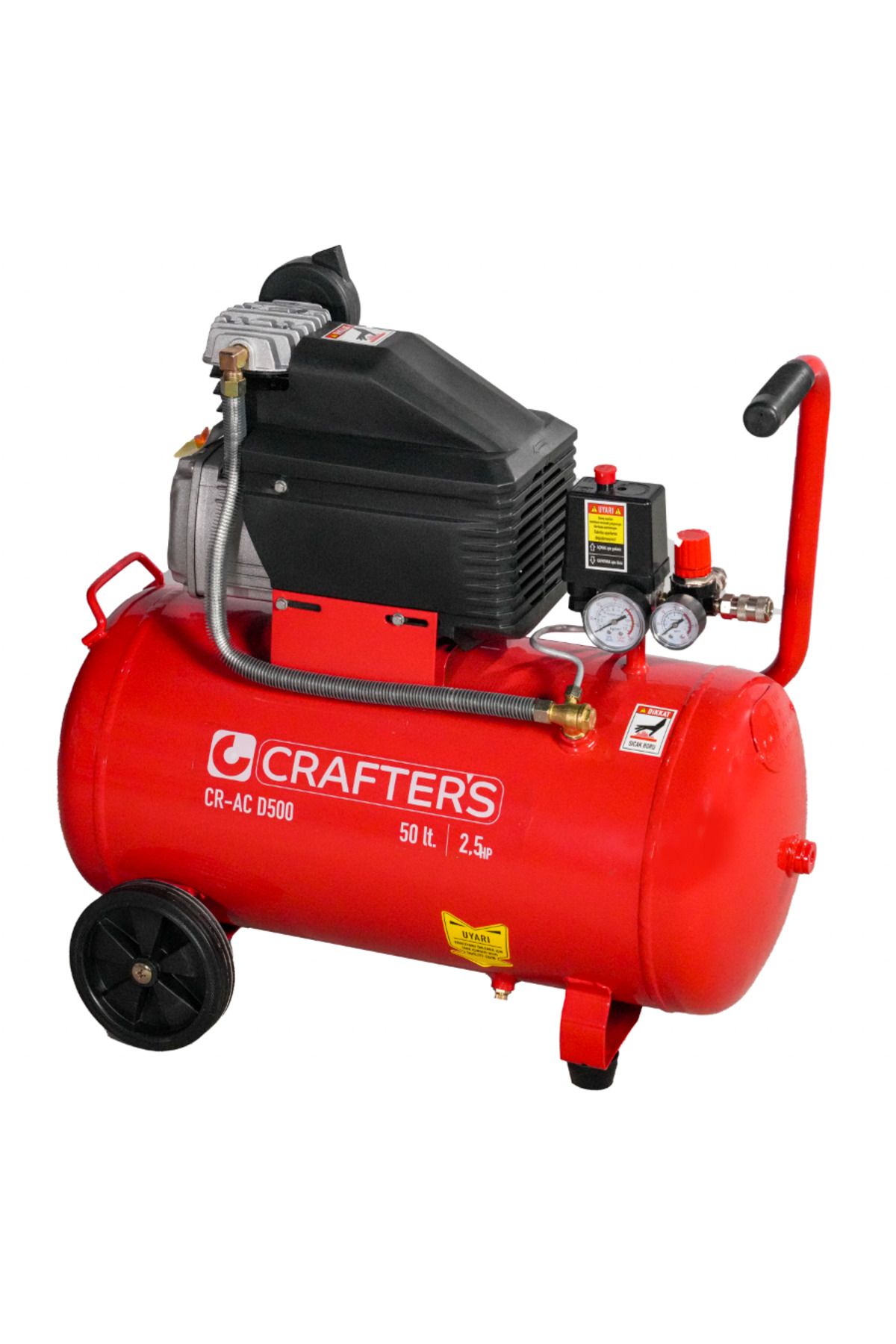 HIRDAVATENDÜSTRİ CRAFTERS CR-AC D500 50 Lt Hava Kompresörü 2,5 Hp