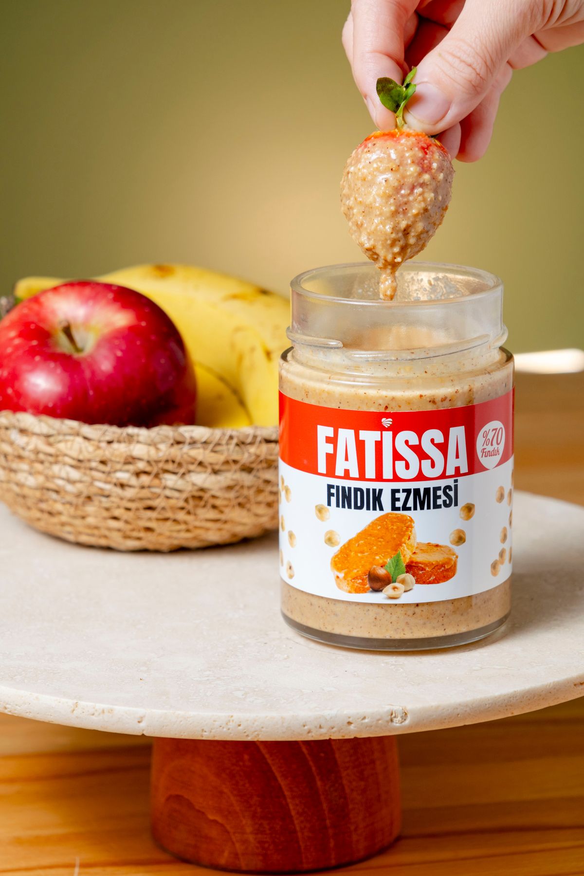 Fatissa Fındık Ezmesi %70 Çifte Kavrulmuş Fındık 300 Gr