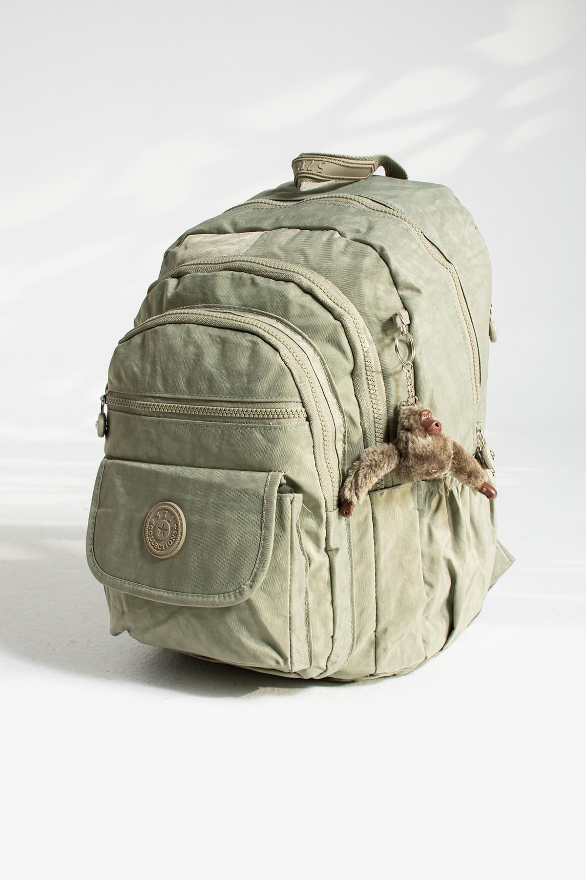 571 Collections Çanta Rucsac De Mărime Medie Din Nurcă Ultra Ușoară - Buzunare Multiple (model: 571-3j) Femeie - One Size