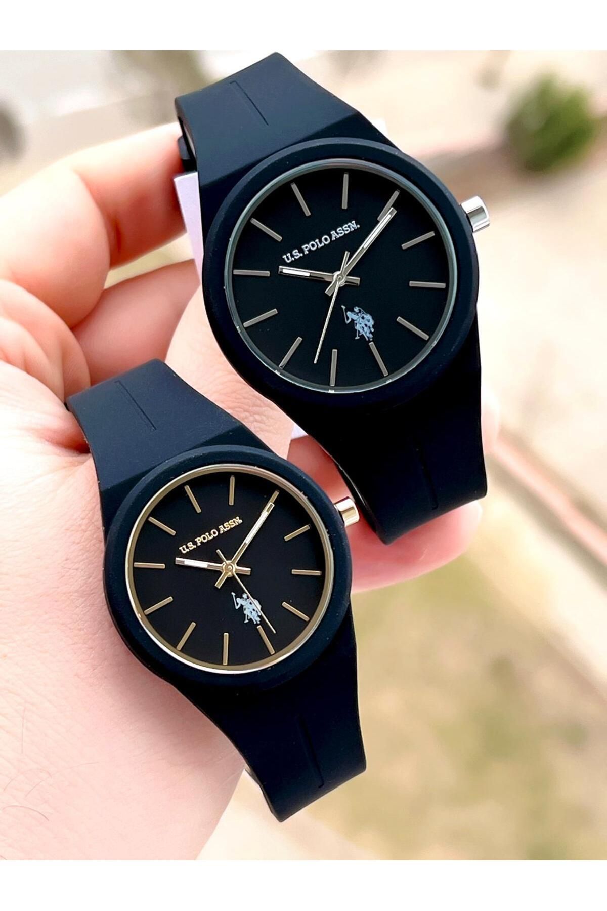 U.S. Polo Assn.-U.S.Polo Assn Sports Couple Wristwatch with 3 Atm Waterproof Silicone Bands - U.Cft.1110.E02 1