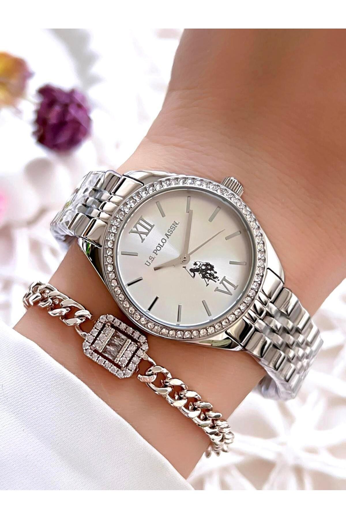 دستبند ساعت مچی زنانه ضد آب U.s.polo Assn Steel Strap 3 Atm Gift Uspa.2085.s01 U.S. Polo Assn.