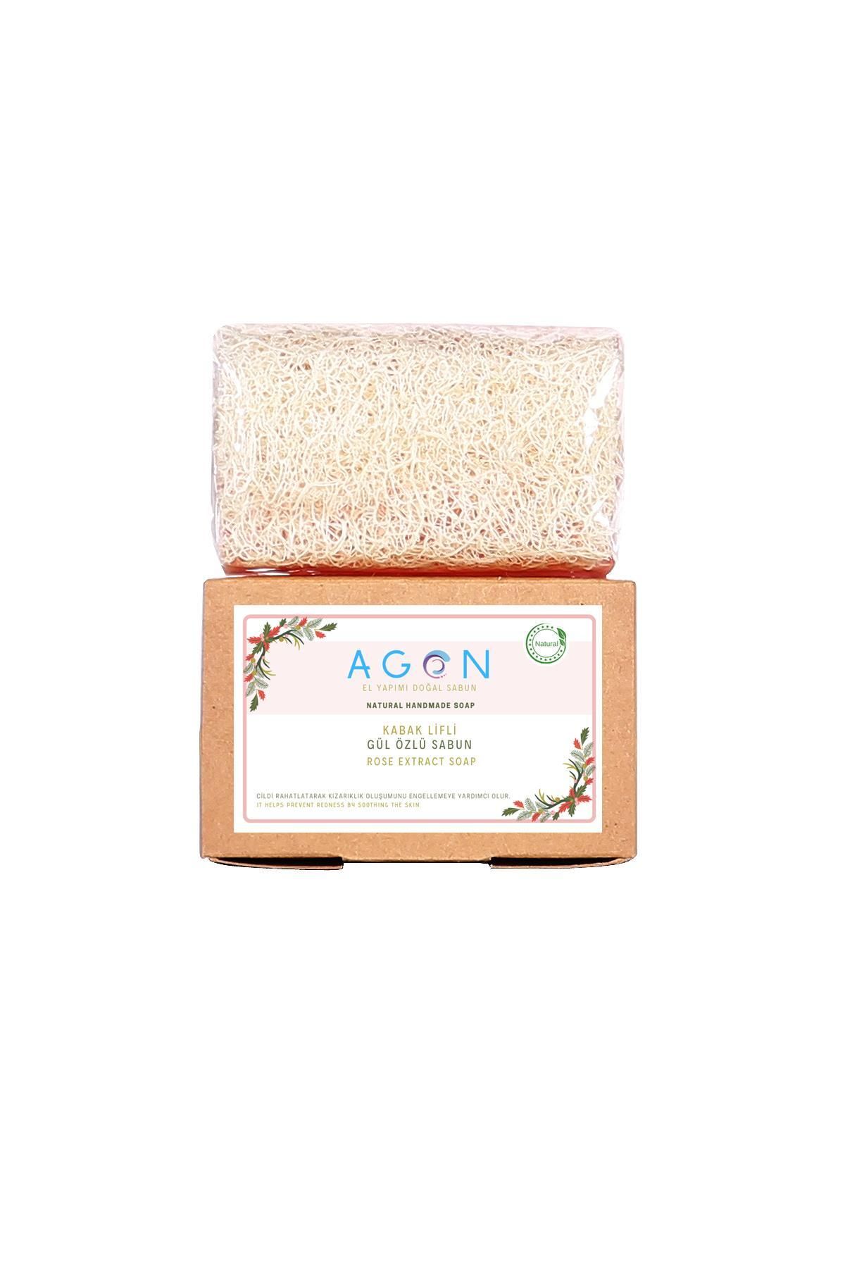 صابون رز رز فیبر طبیعی دست ساز 120 گرمی Agon