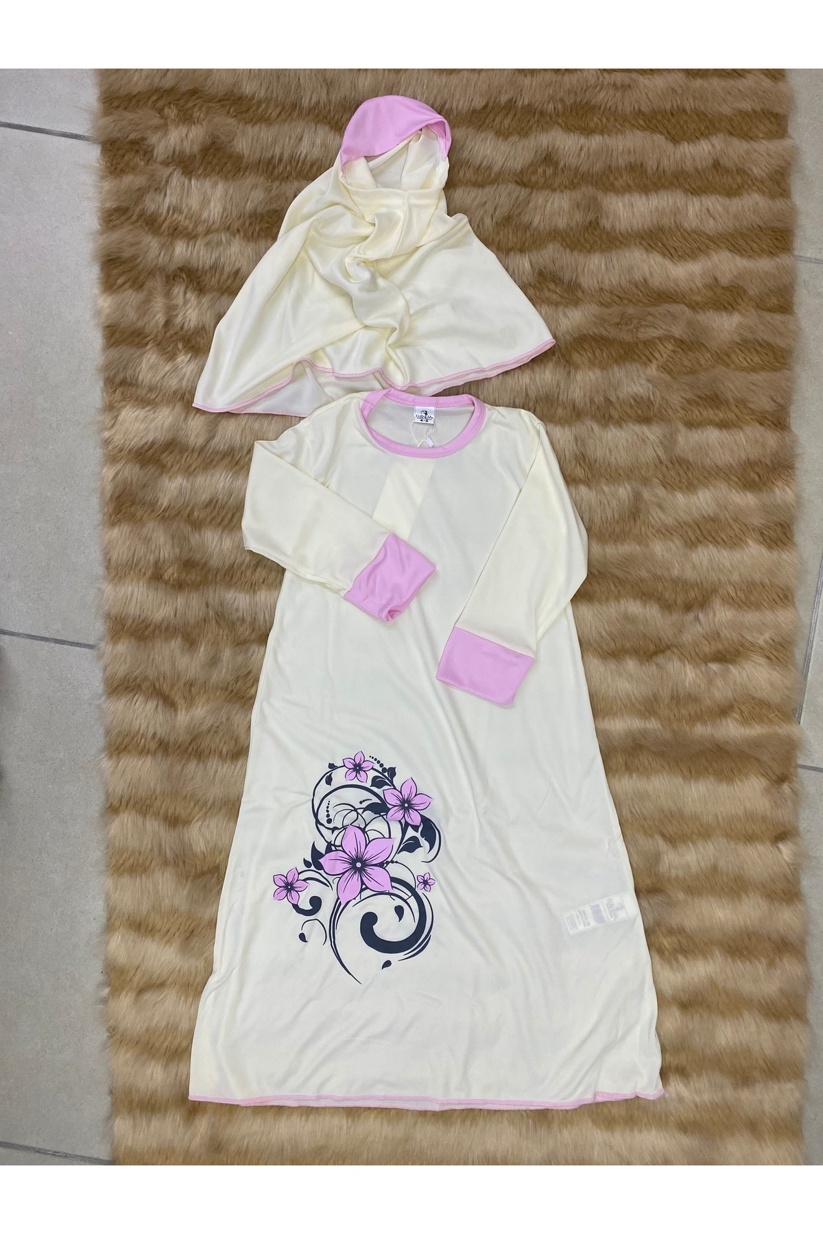 Girl's Prayer Dress with Sleeve Cuffs 100