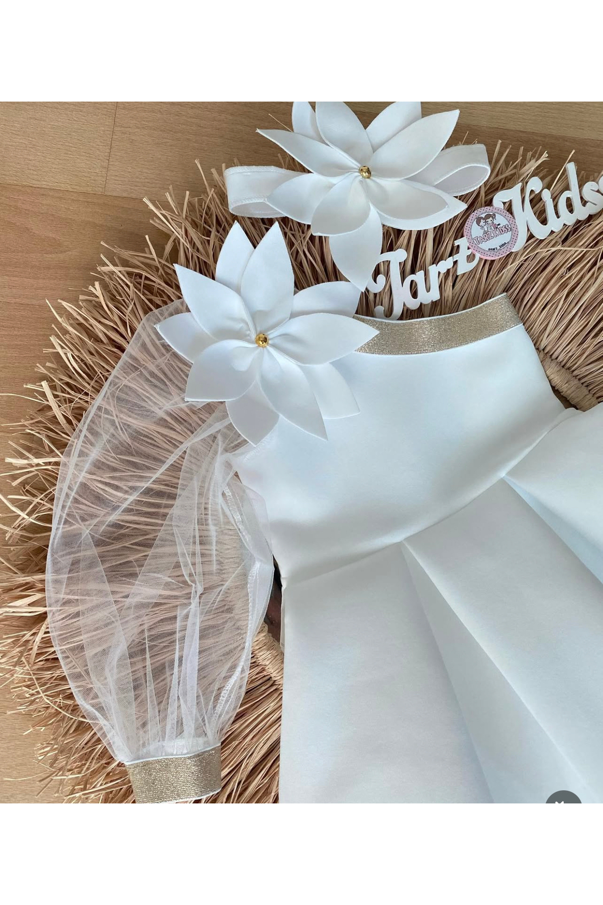 MODA Kız Cocuk Tek Kollu Çiçekli Elbise ( 1/2/3/4/5) Yaşları Mevcuttur fotoğrafı 2 (önizleme)