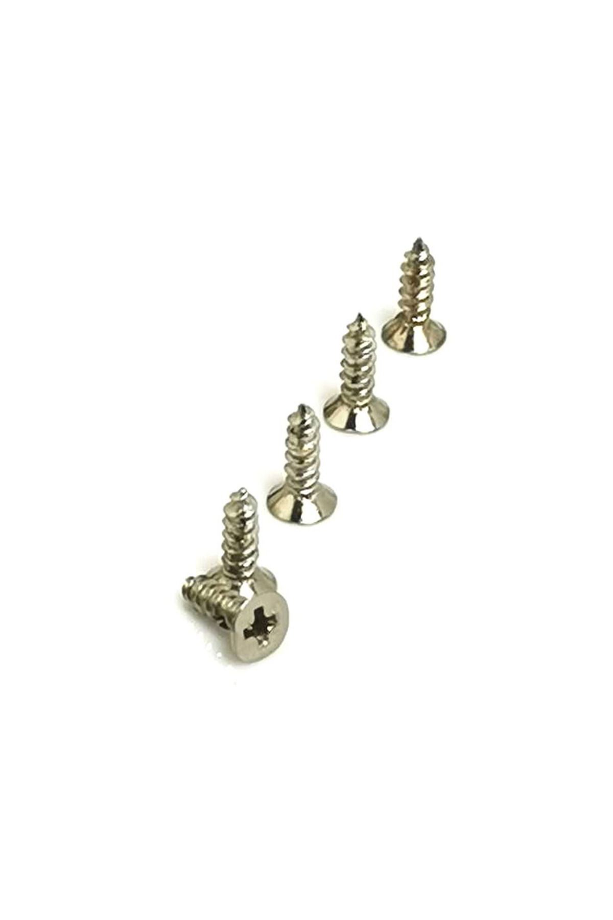 DENİZBİLİŞİM Klips, Menteşe, Ayak, Ağaç, Sunta Vidası 2,2X6,5Mm - Nikel 100 Adet