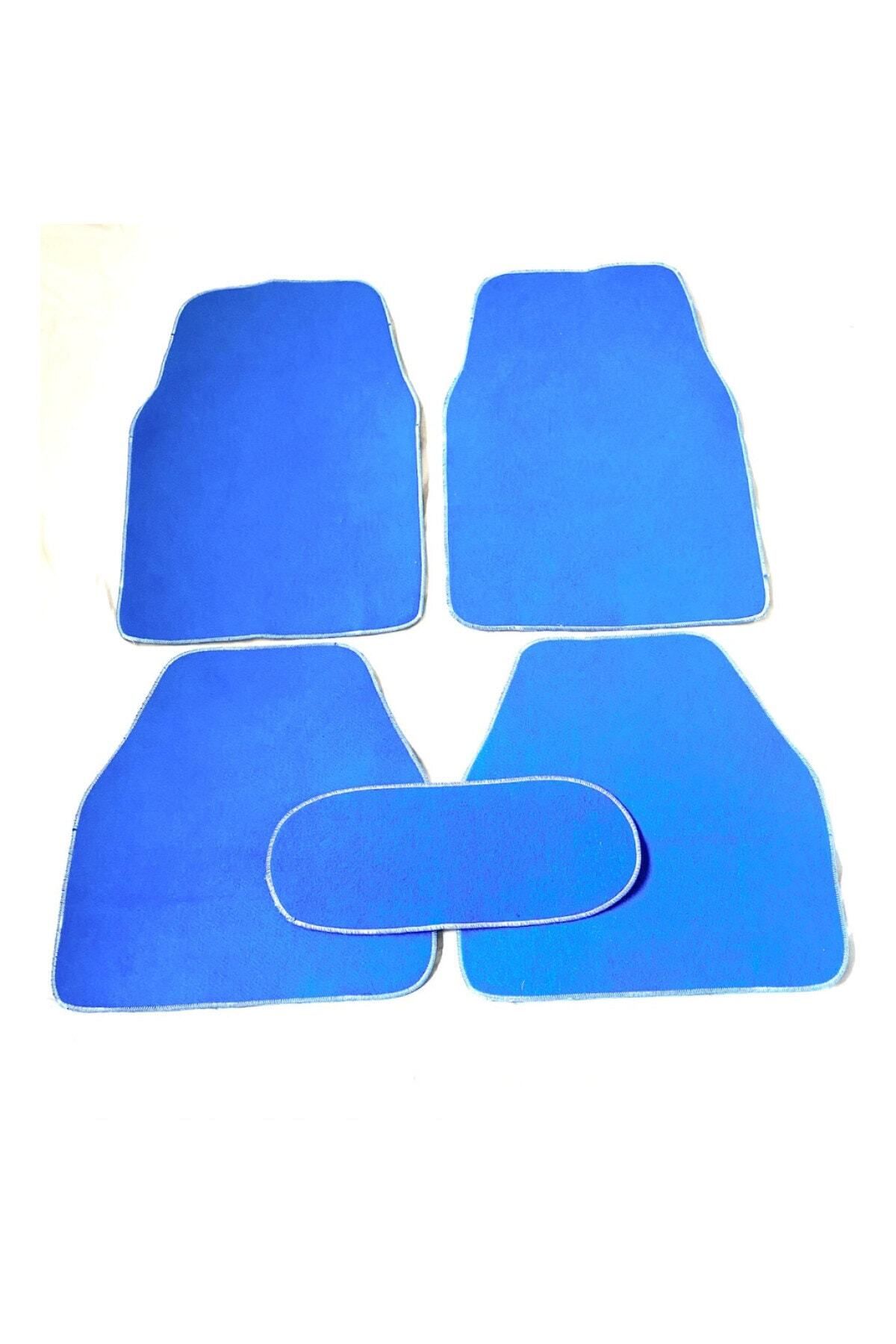 KARA AUTO Seat Alhambra Düz Baskısız Mavi Halıfleks 5 Parça Paspas Seti kalın yıkanabilir