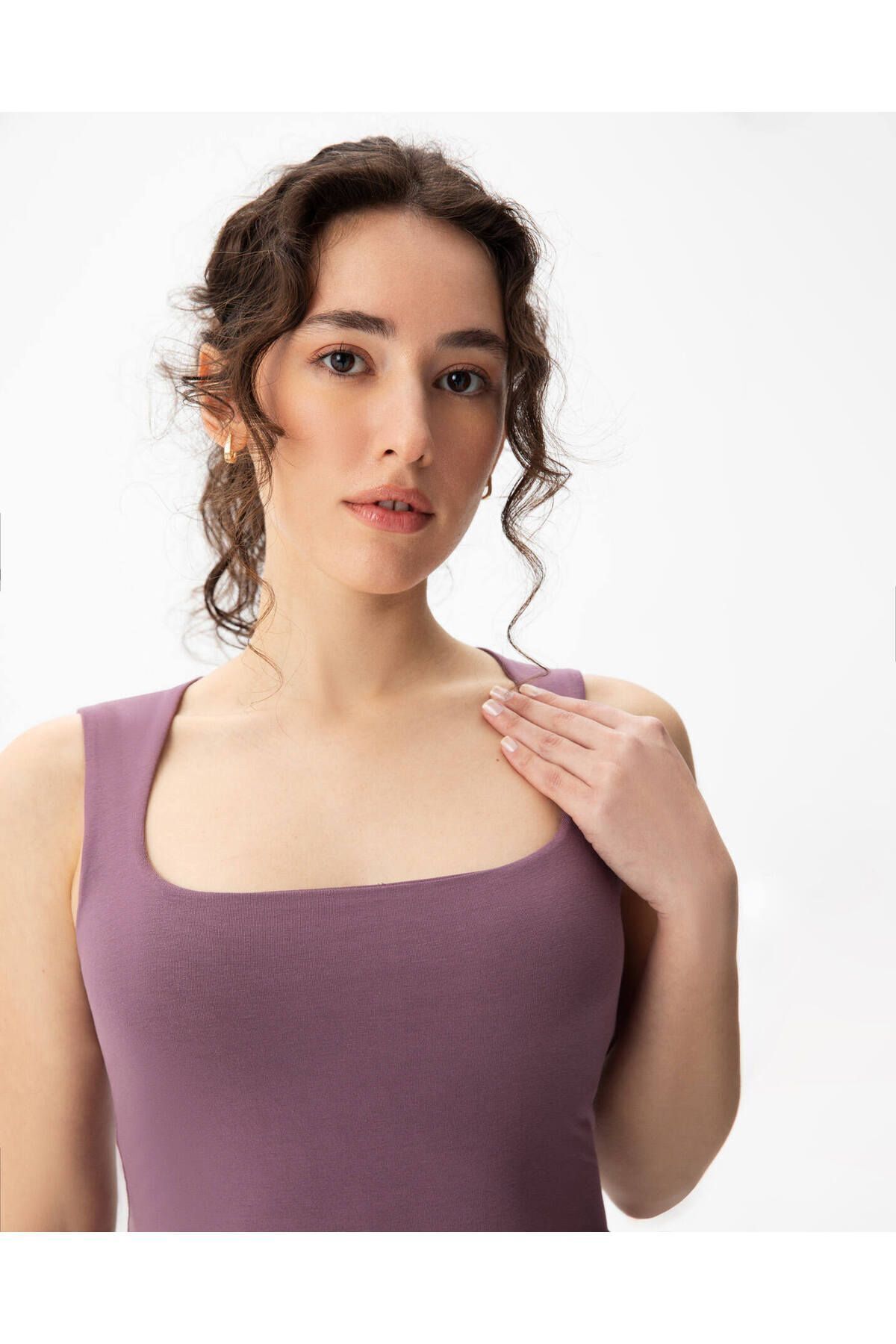 Ayma Active-Ecovero™ Lilac Sleeveless Bra Blouse 4