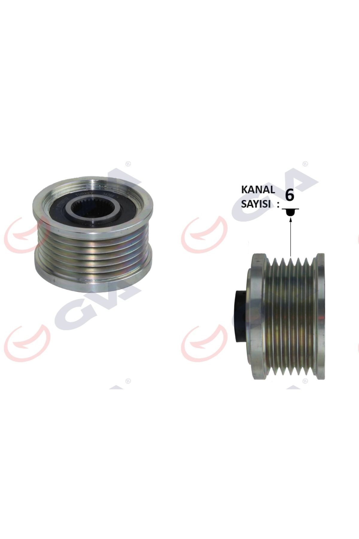 GVA ALTERNATÖR KASNAĞI DOBLO-LINEA(10-)/BRAVO(07-) 1.6 MJT (6 KANAL) 77363948-77364725