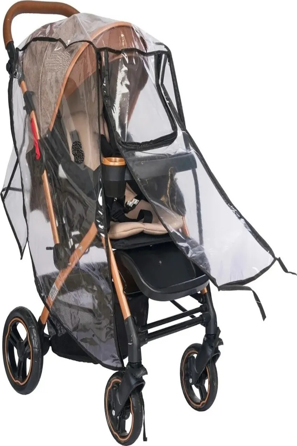 MorPort Ultra Lüx Fermuarlı Bebek Arabası Yağmurluğu [ Bütün Bebek Arabalarına Uyumludur ] fotoğrafı 4 (önizleme)