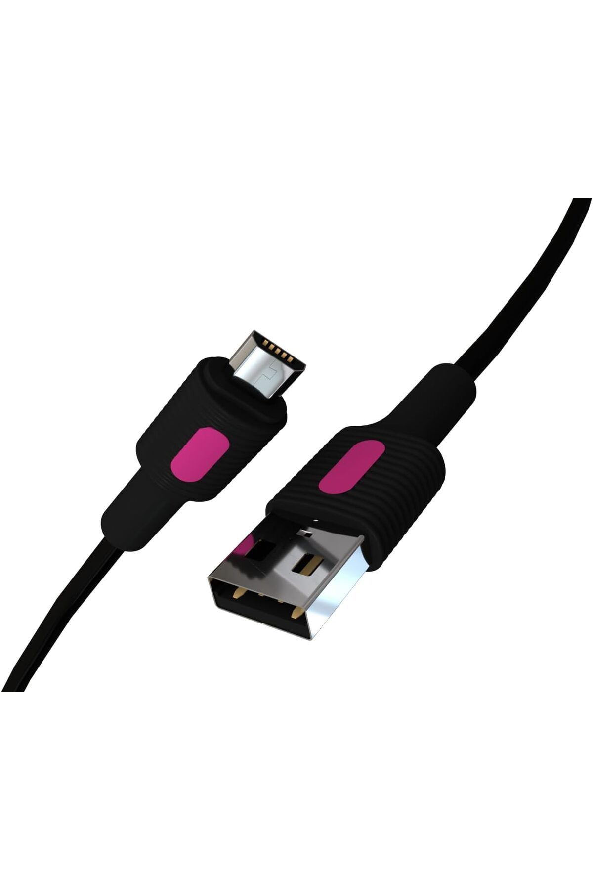 STOREMAX efshopx Coral Micro USB Hızlı Şarj Kablosu (Siyah + Fuşya/Siyah Uç) (150 CM) New Desing 1002192