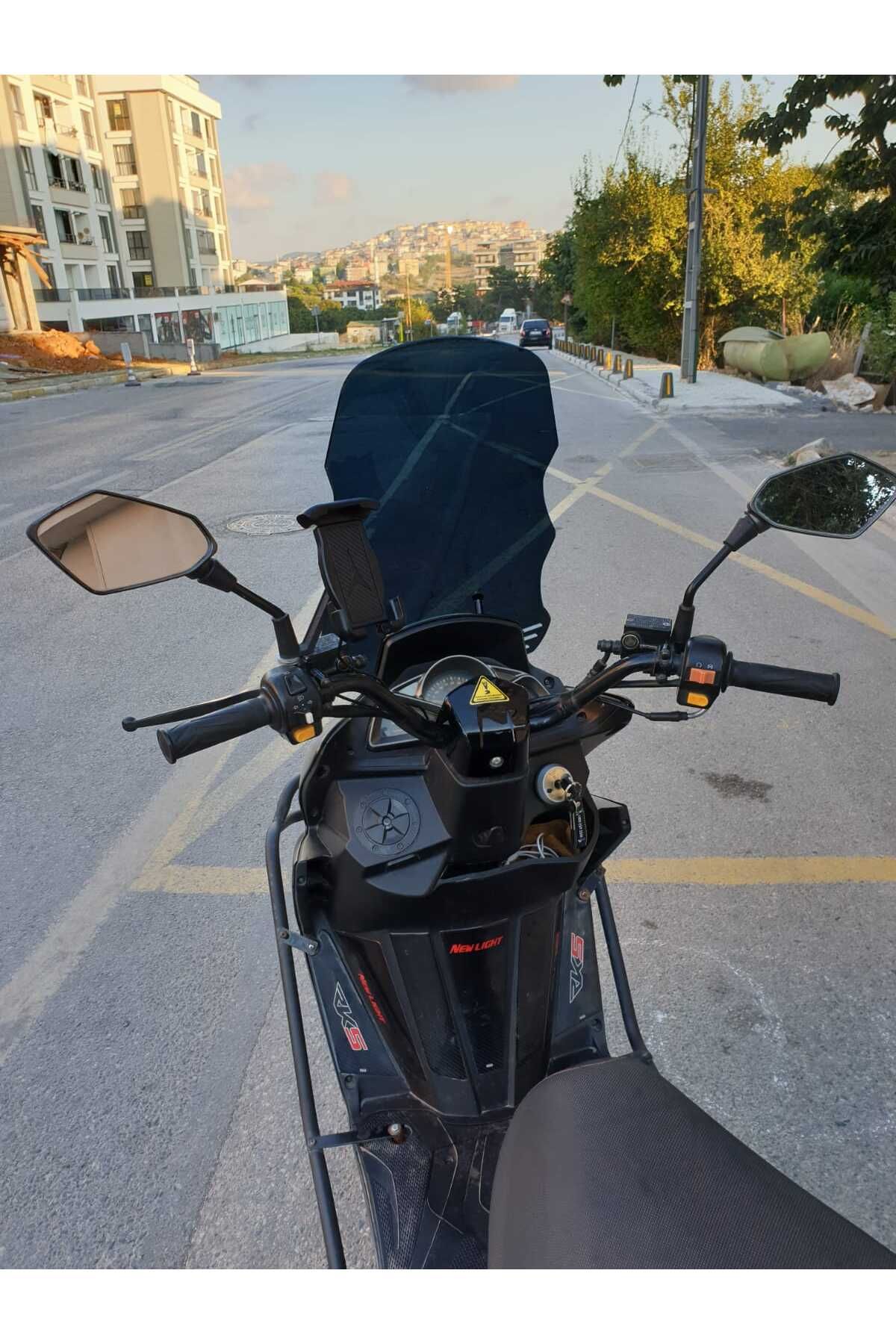 RKS Newlight 125 Siperlik Ön Cam 2021-2022 Model 55cm Siyah Renkli 4mm PRO MODELE UYMAZ