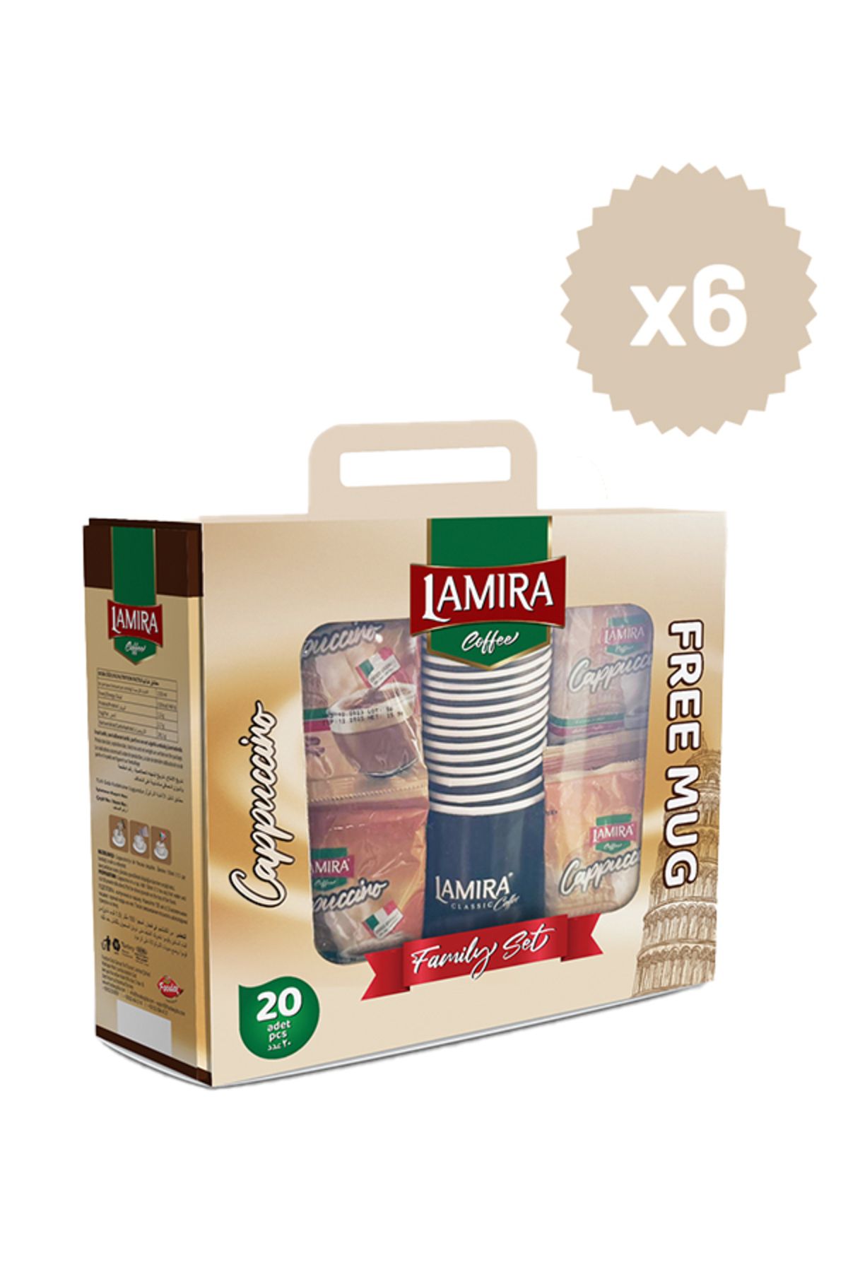 LAMİRA Lamira Cappuccino 25g 20adet x 6Paket