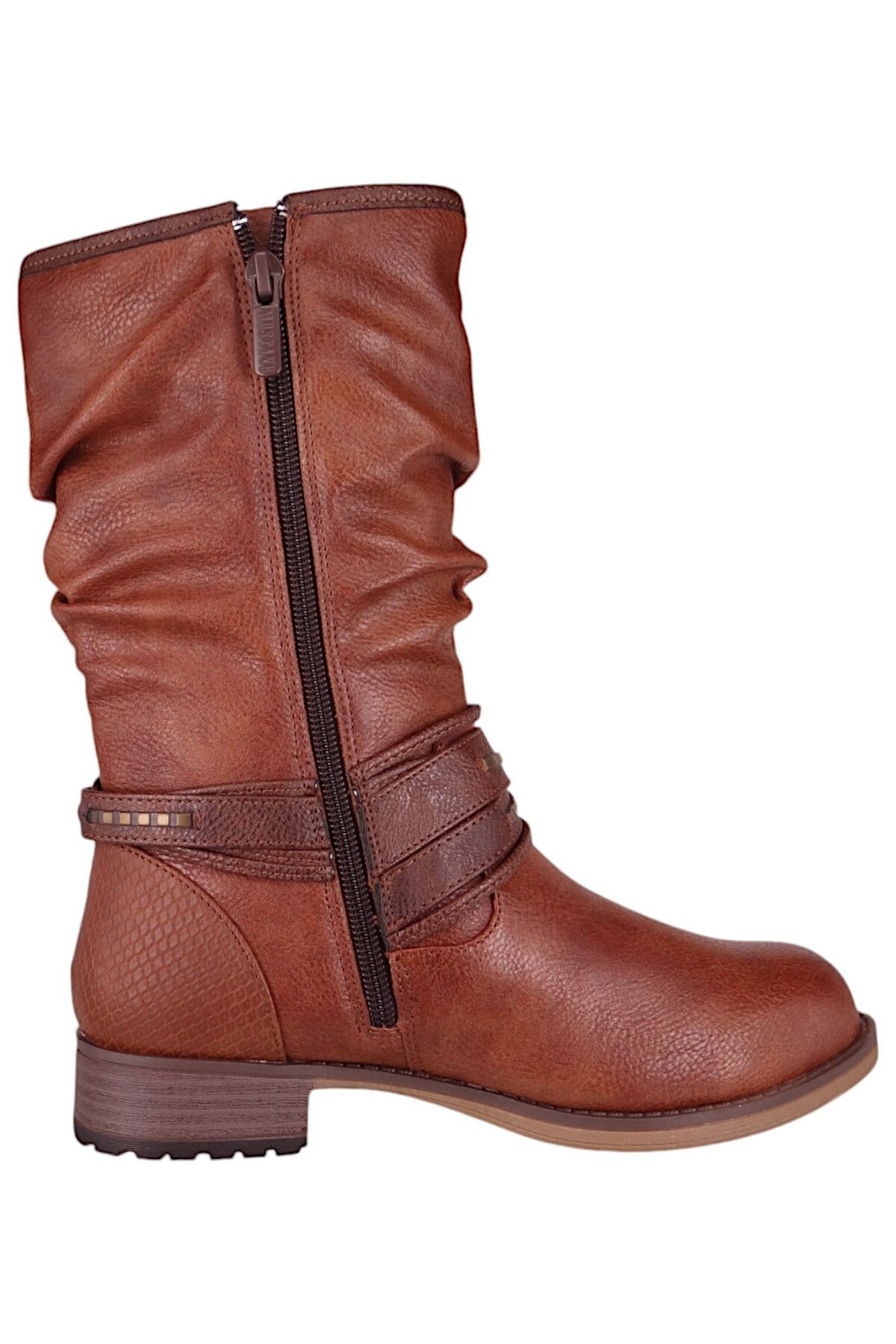 Mustang-Damen Elegante Stiefel 1139624 Braun 307 Cognac Kunstleder 5