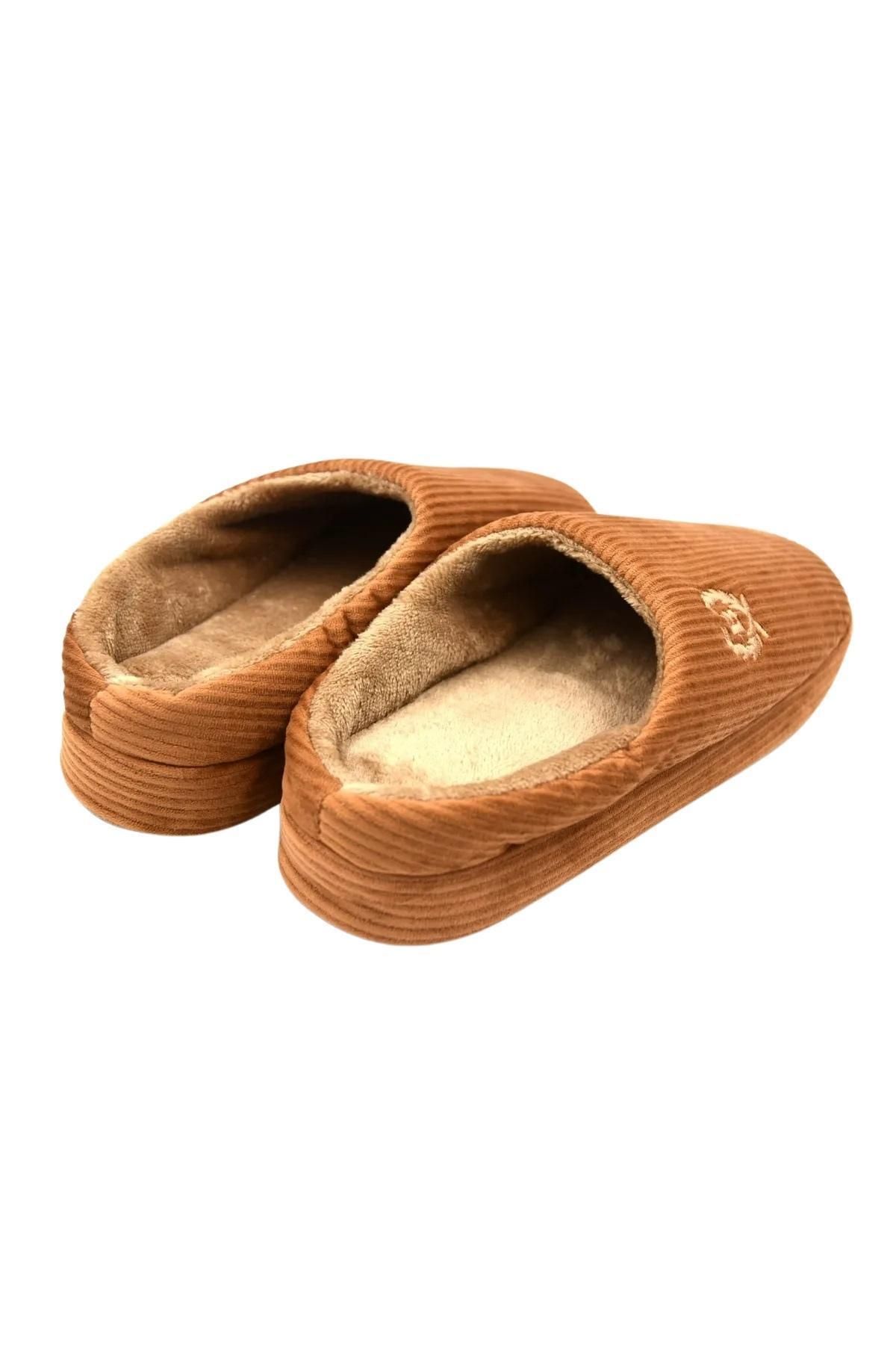 Papuçsepeti-Shoe Basket 2488 Men's Winter Home Carpet Guest Slippers 4