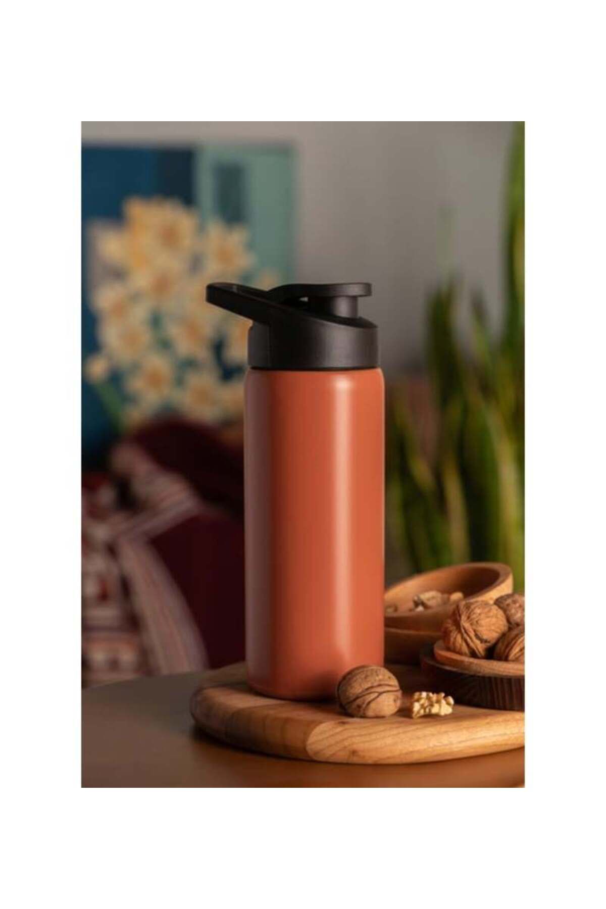 Elista 600 ML Paslanmaz Çelik Spor Kapak Su Matarası Okul Outdoor BPA İçermez