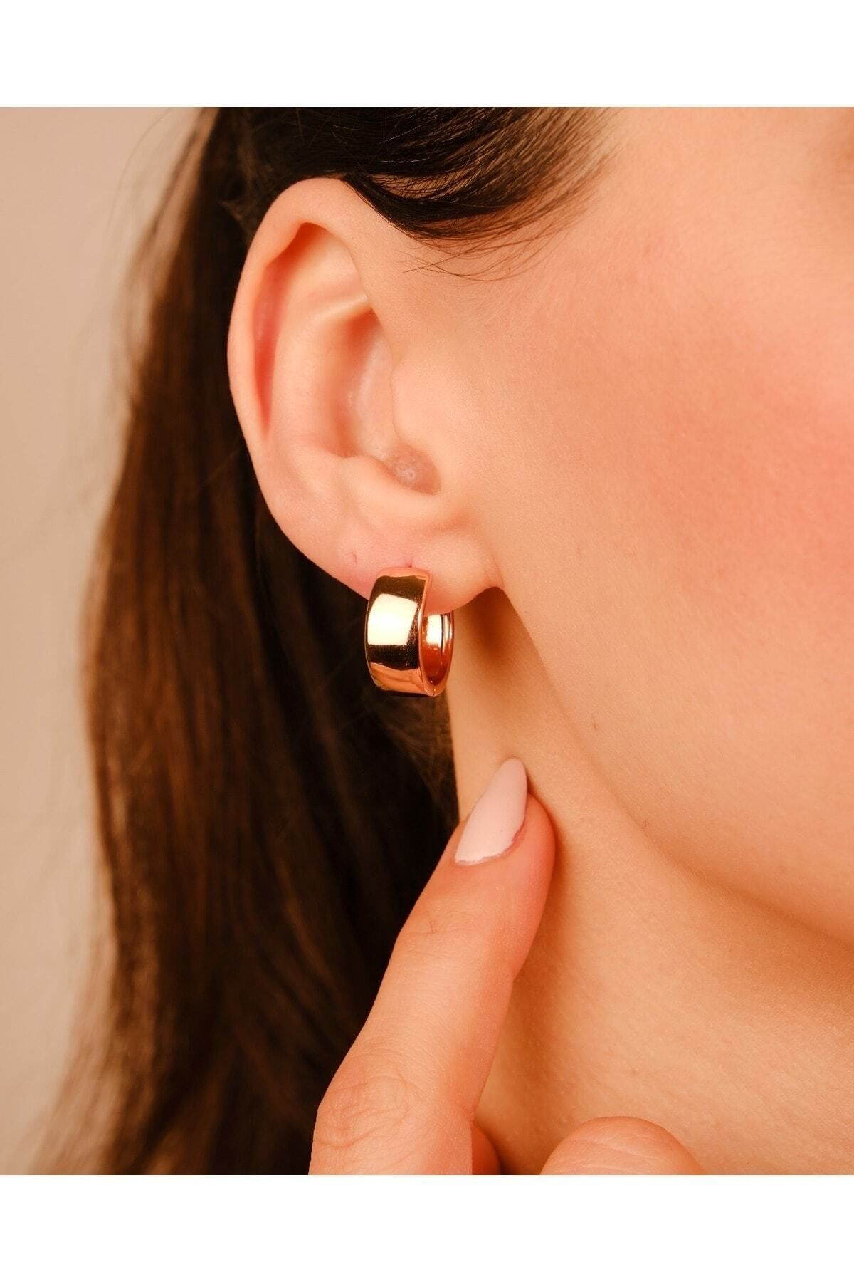Lekka Design-Women's Jewelry Non-Tarnish Steel Luxury Oval Shiny Earrings 3
