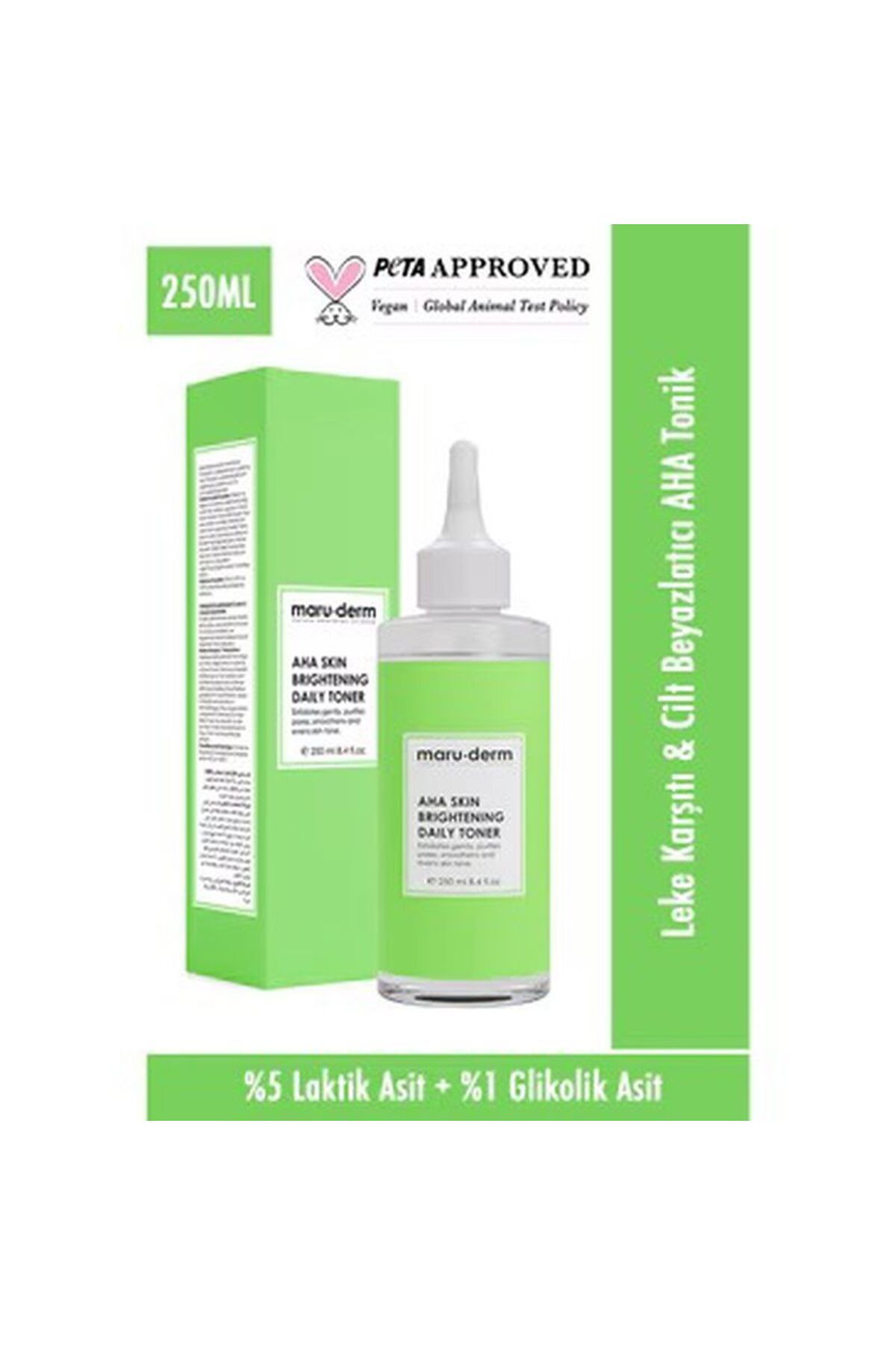 Maru.Derm Leke Karşıtı ve Aydınlatıcı AHA Tonik 250 ml