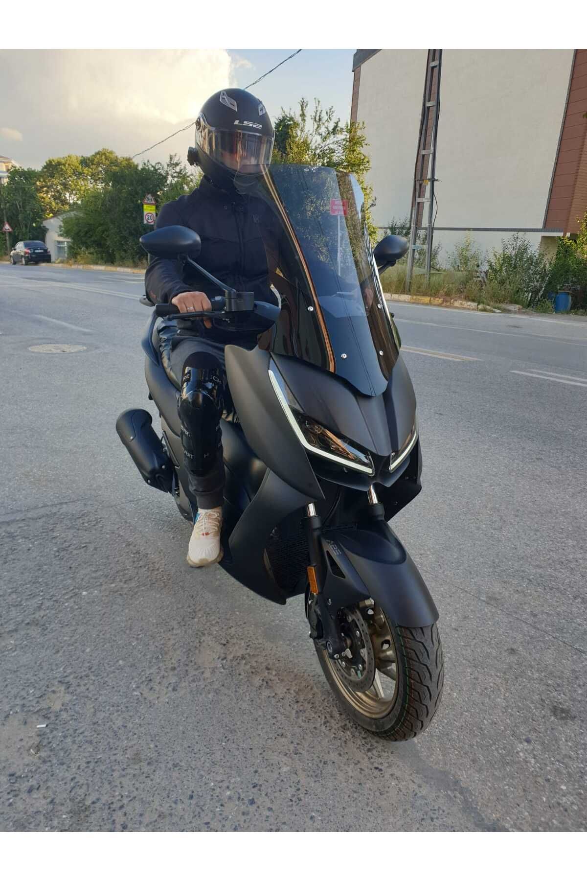RKS RZ 250 S Siperlik Ön Cam 2022-2025 Model 68cm Füme Renkli 4mm UZUN CAM