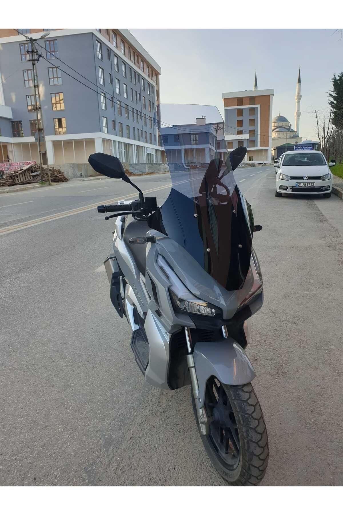 RKS Veloce 150 Siperlik Ön Cam 2023-2025 Model 78cm Füme Renkli 4mm UZUN CAM