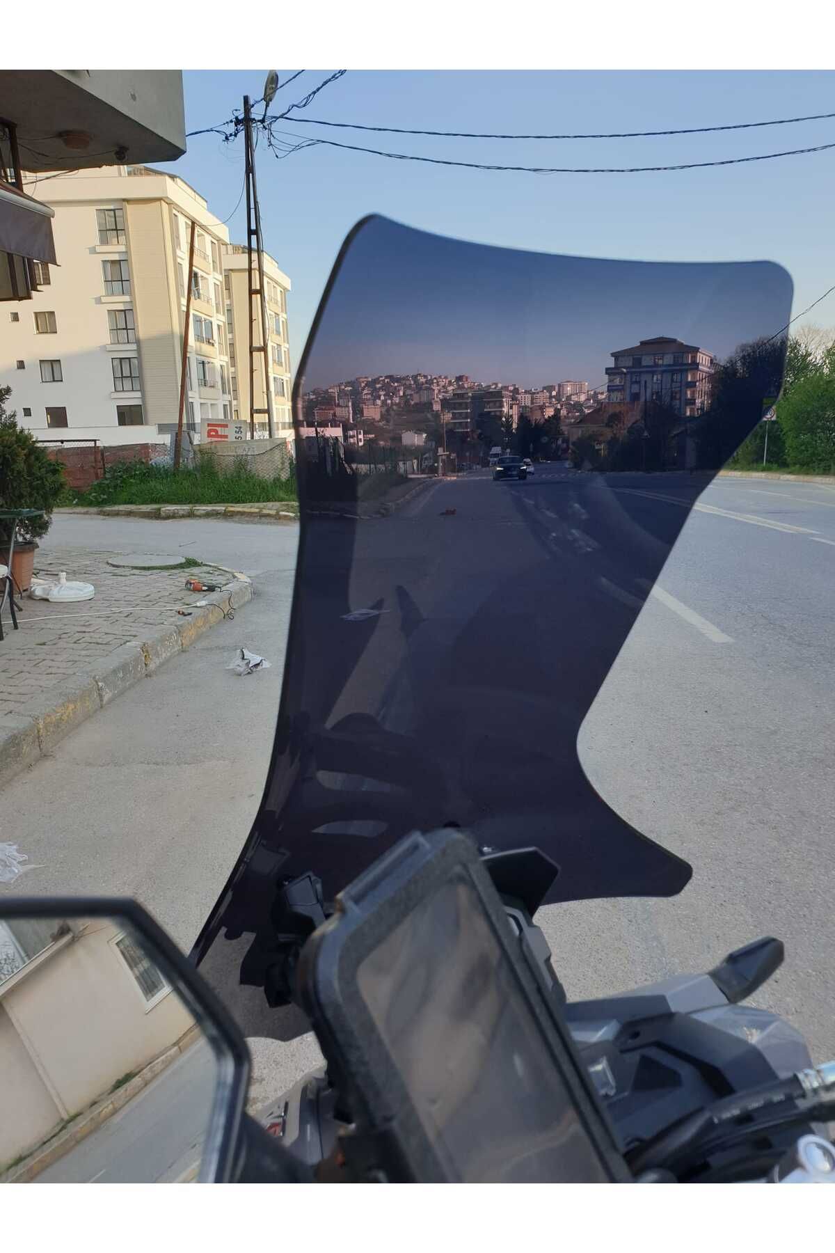 RKS Veloce 150 Siperlik Ön Cam 2023-2025 Model 78cm Siyah Renkli 4mm UZUN CAM
