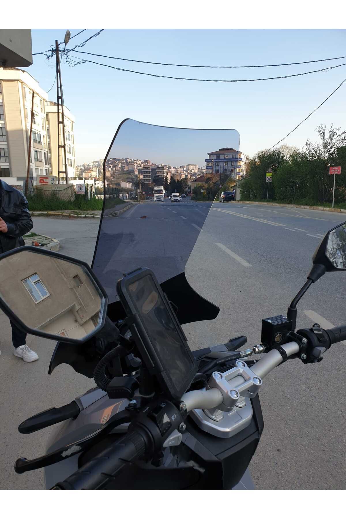 RKS Veloce 150 Siperlik Ön Cam 2023-2025 Model 78cm Füme Renkli 4mm UZUN CAM