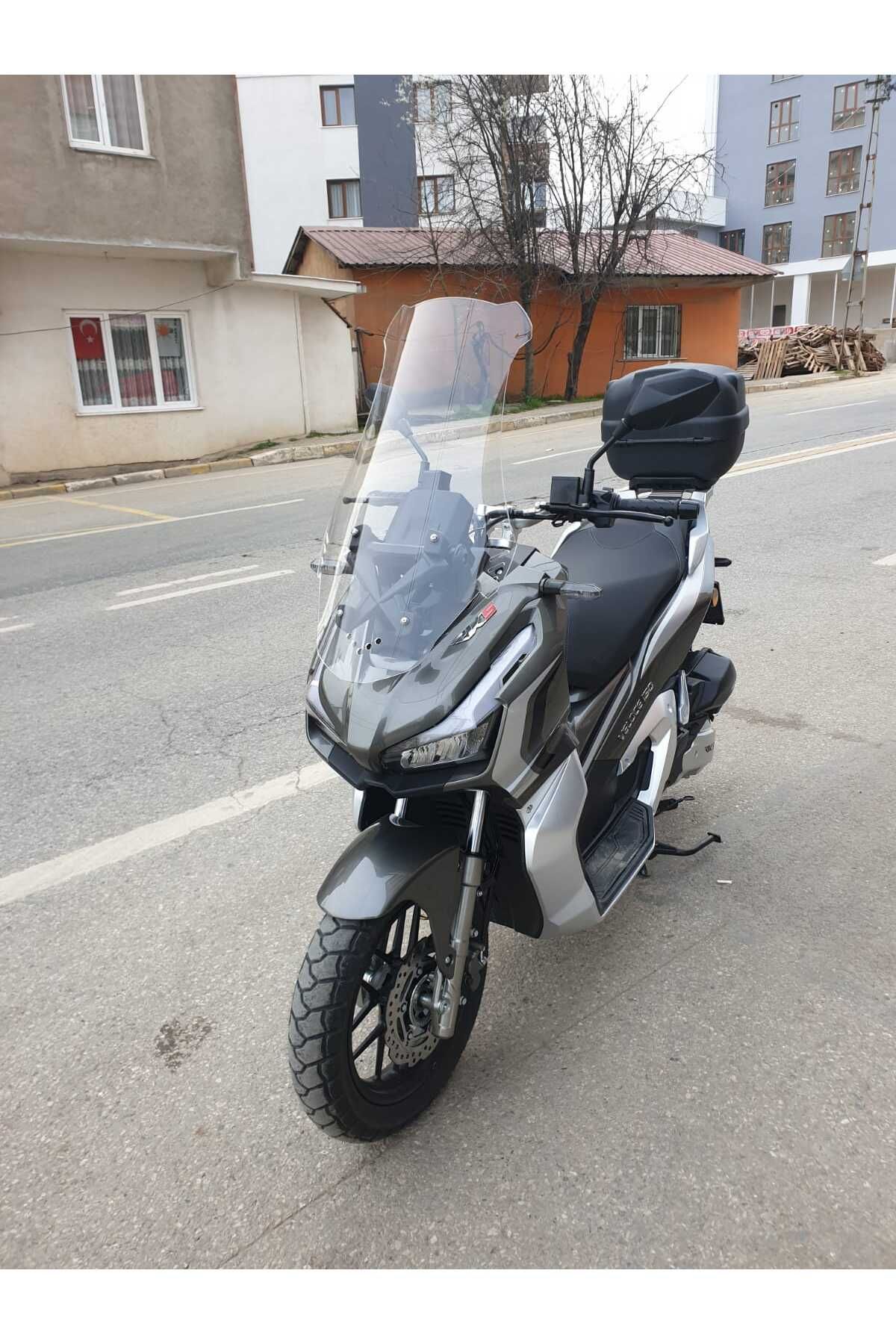 RKS Veloce 150 Siperlik Ön Cam 2023-2025 Model 65cm Şeffaf Renkli 4mm ORTA BOYLU CAM