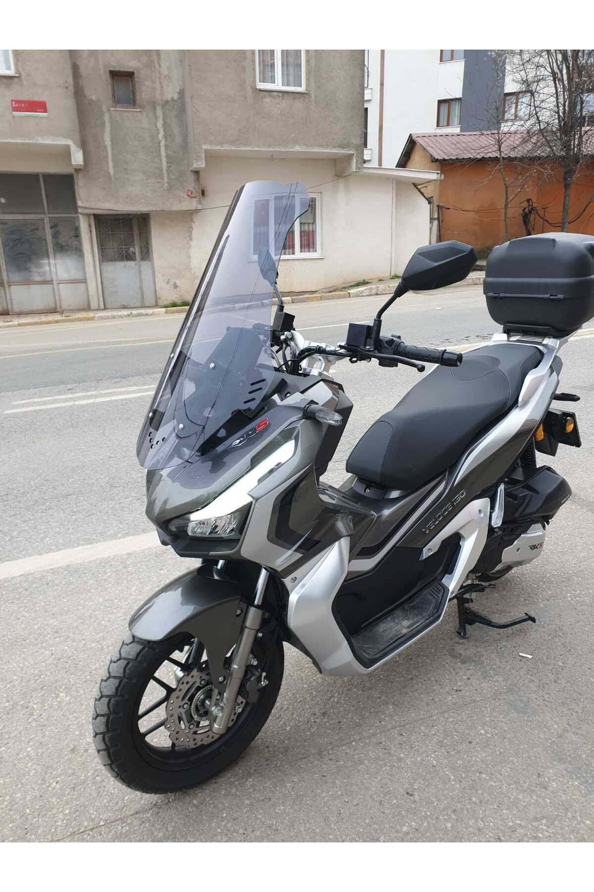 RKS Veloce 150 Siperlik Ön Cam 2023-2025 Model 75cm Füme Renkli 4mm UZUN CAM