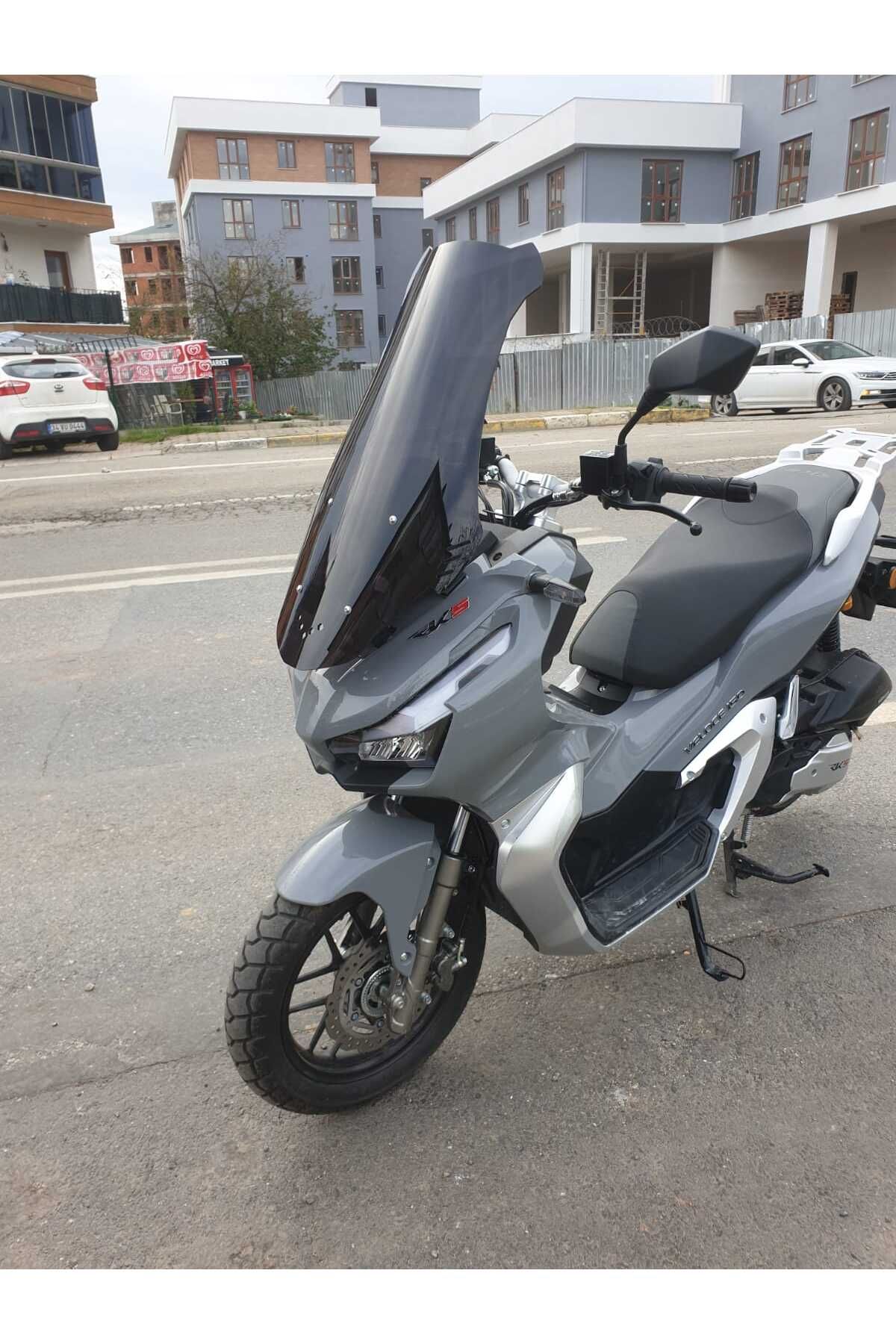 RKS Veloce 150 Siperlik Ön Cam 2023-2025 Model 65cm Siyah Renkli 4mm ORTA BOYLU CAM
