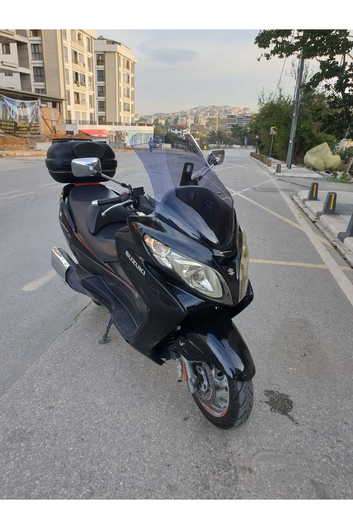 Suzuki Burgman 400 K7 Siperlik Ön Cam 2007 2015 Model 70cm Füme Renkli 4mm