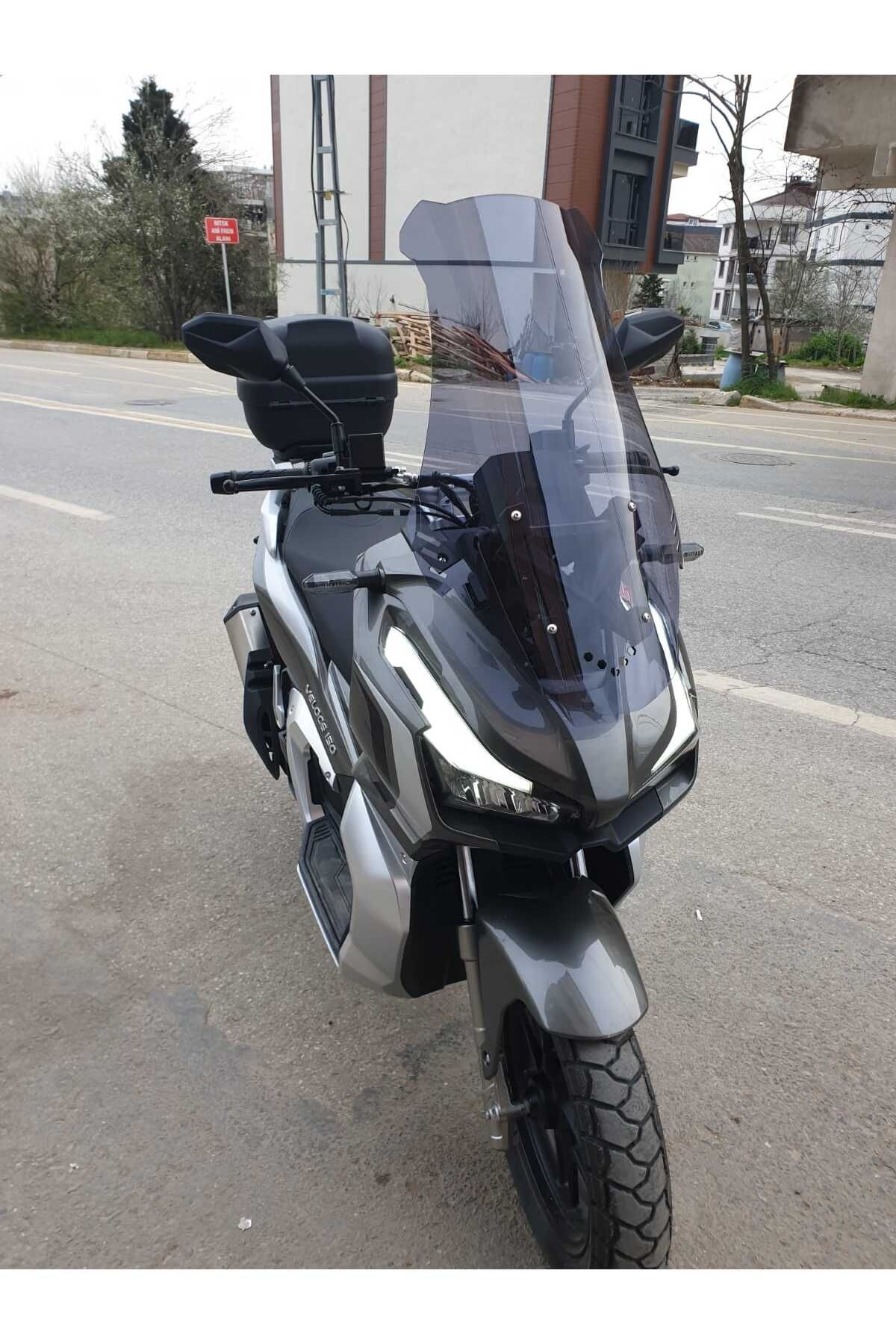 RKS Veloce 150 Siperlik Ön Cam 2023-2025 Model 75cm Füme Renkli 4mm UZUN CAM
