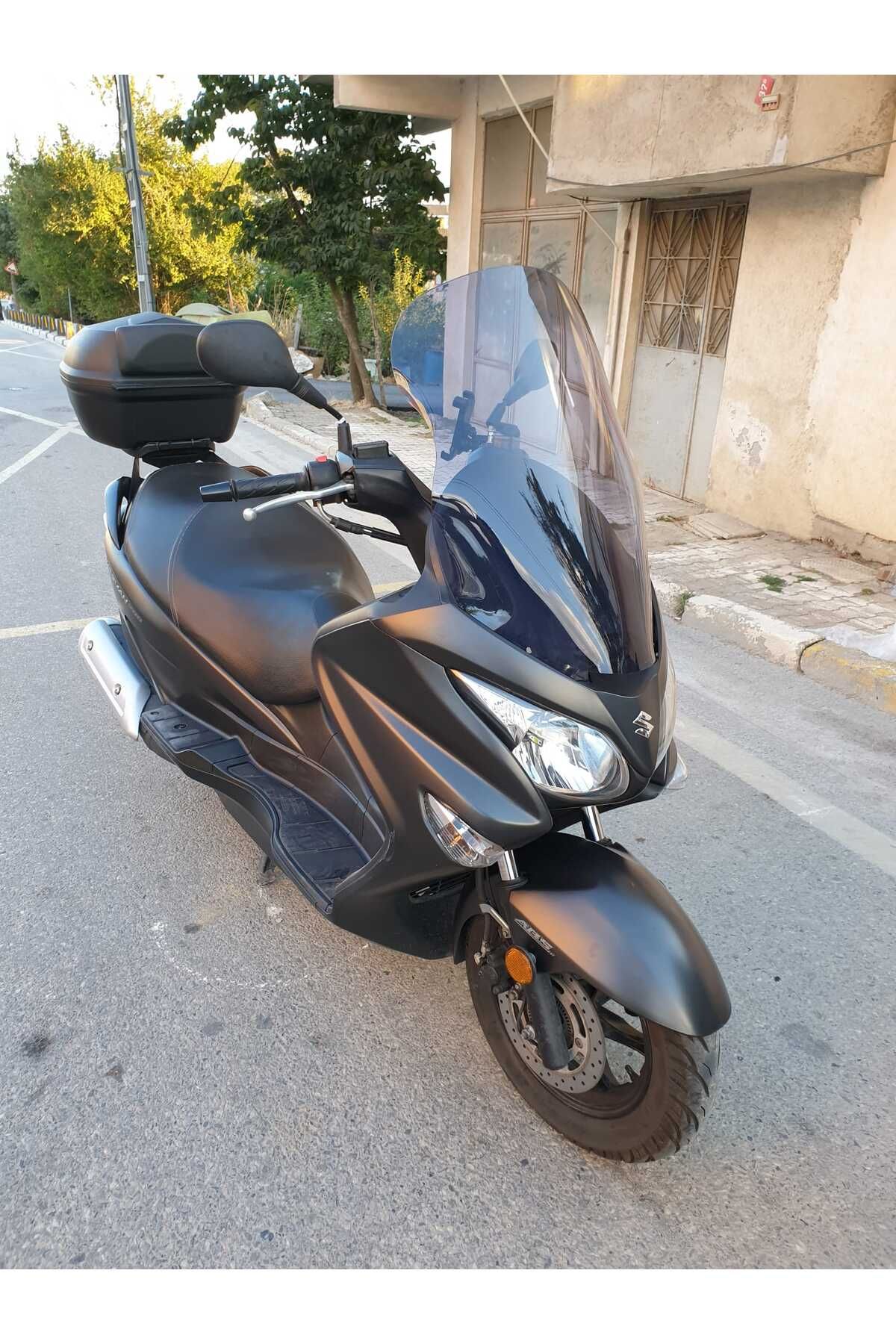 Suzuki Burgman 125 200 Siperlik Ön Cam 2002 2012 Model 54cm Füme Renkli 4mm