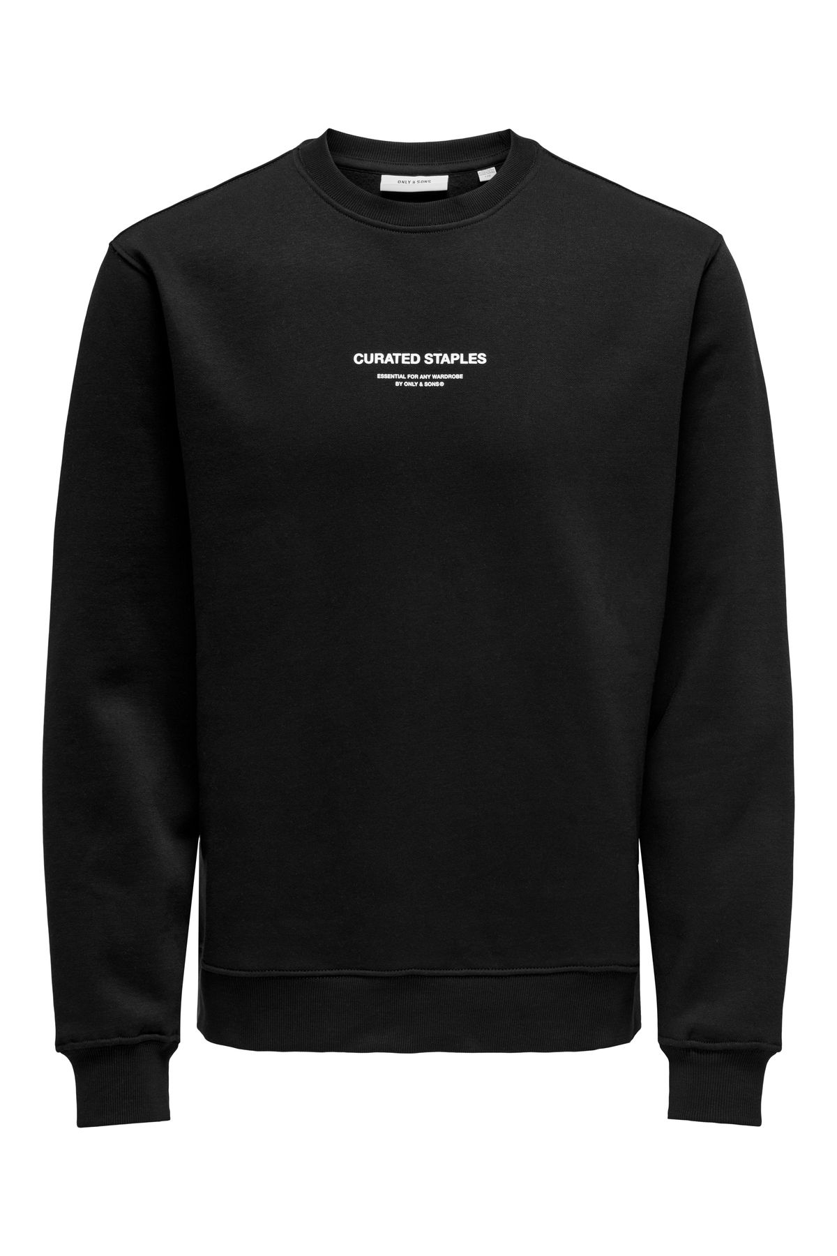 Only & Sons-Onscurated Reg Crew Neck Sweatshirt - Noos Black(C-N10) 22030923 5