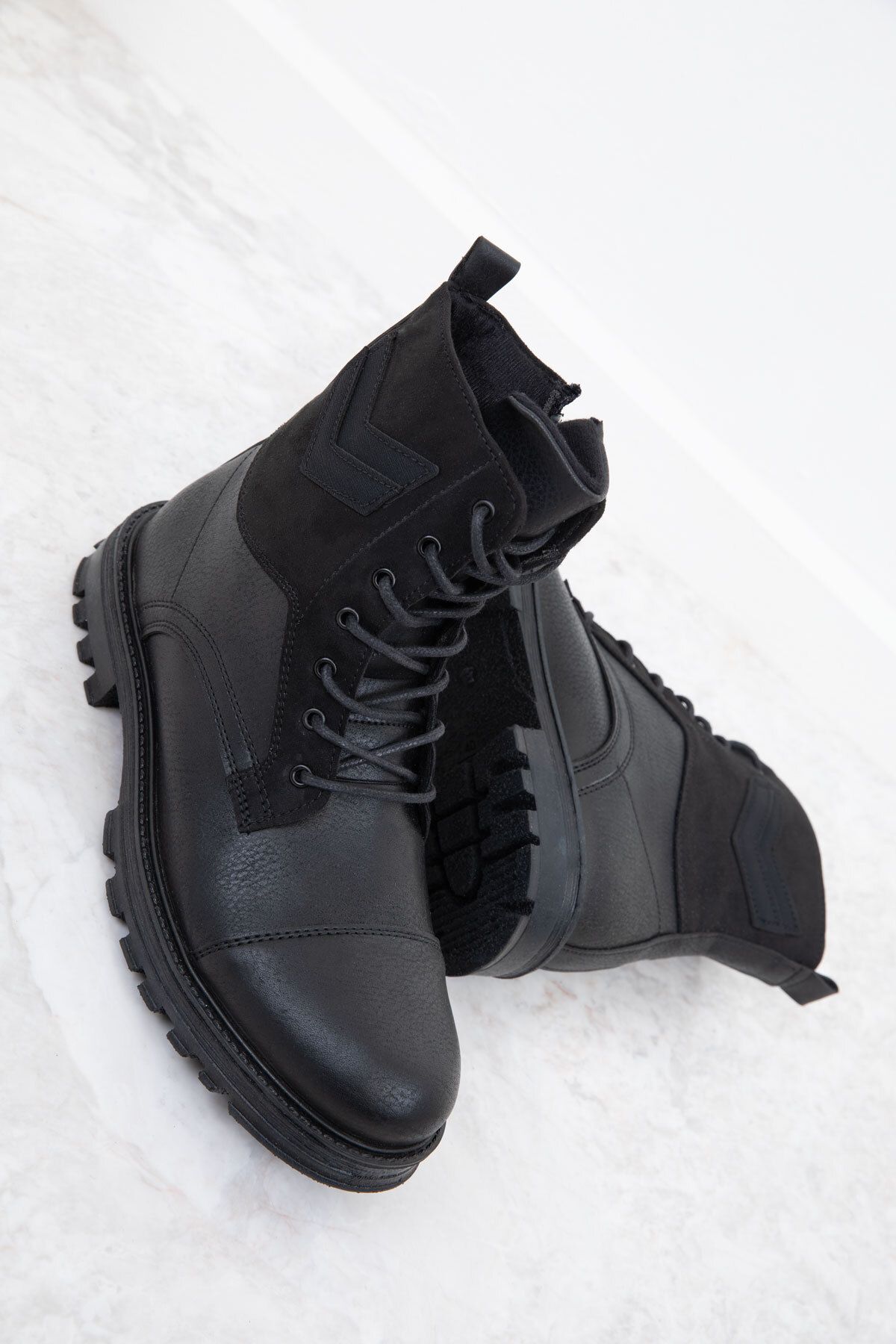 SOHO Buty Zamszowe Męskie - Czarne, Model 2015, Bootie Mężczyzna - 44