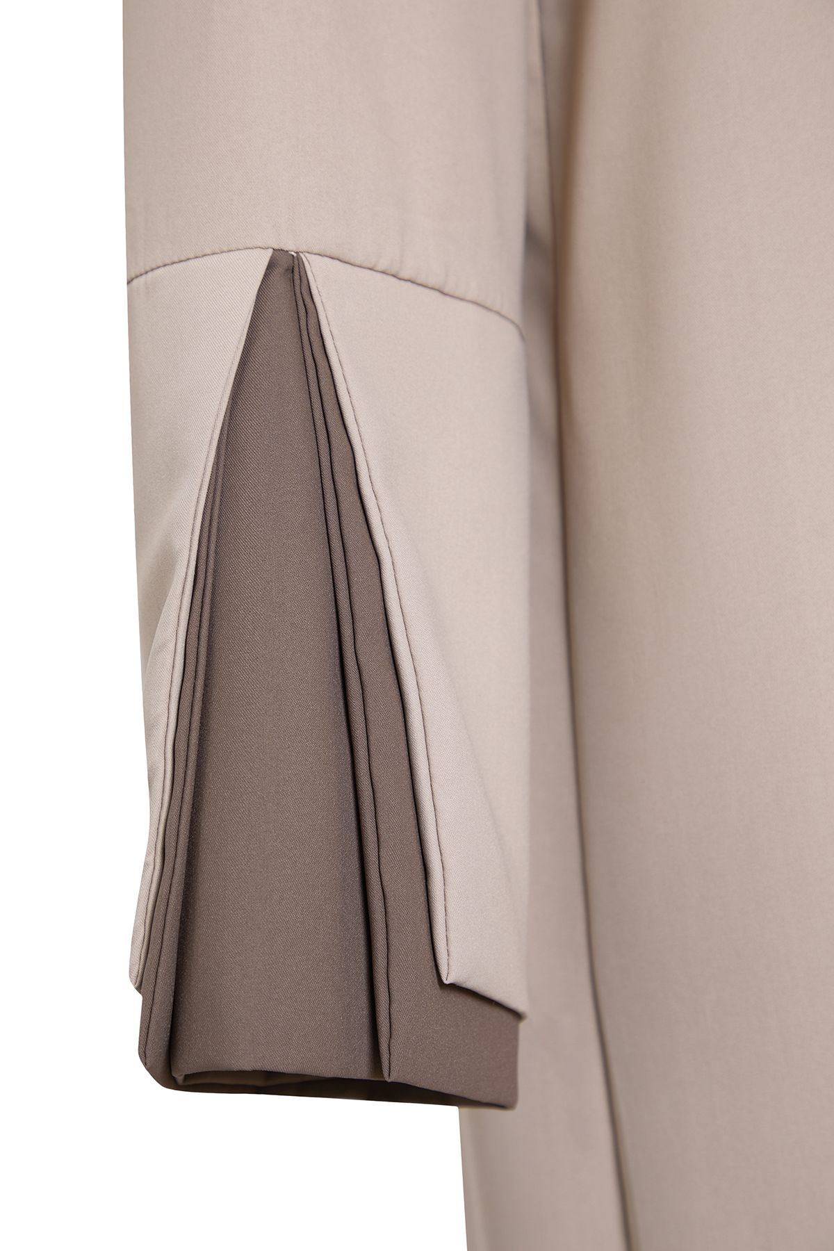Trendyol Modest-Бежево-коричнева довга ткана шапка з аеробіну Abaya Abaya TCTSS24KF00011 7