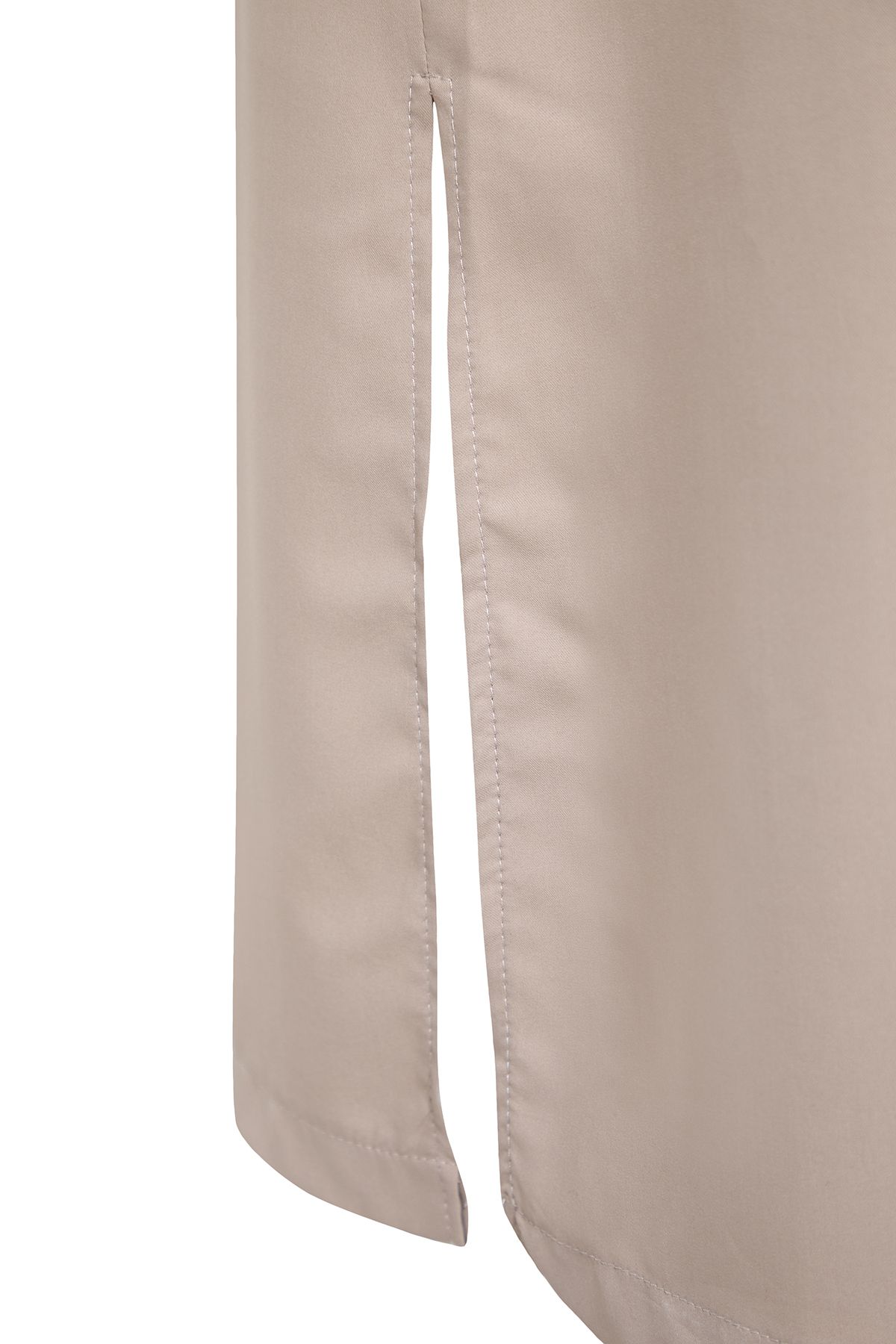 Trendyol Modest-Бежево-коричнева довга ткана шапка з аеробіну Abaya Abaya TCTSS24KF00011 8