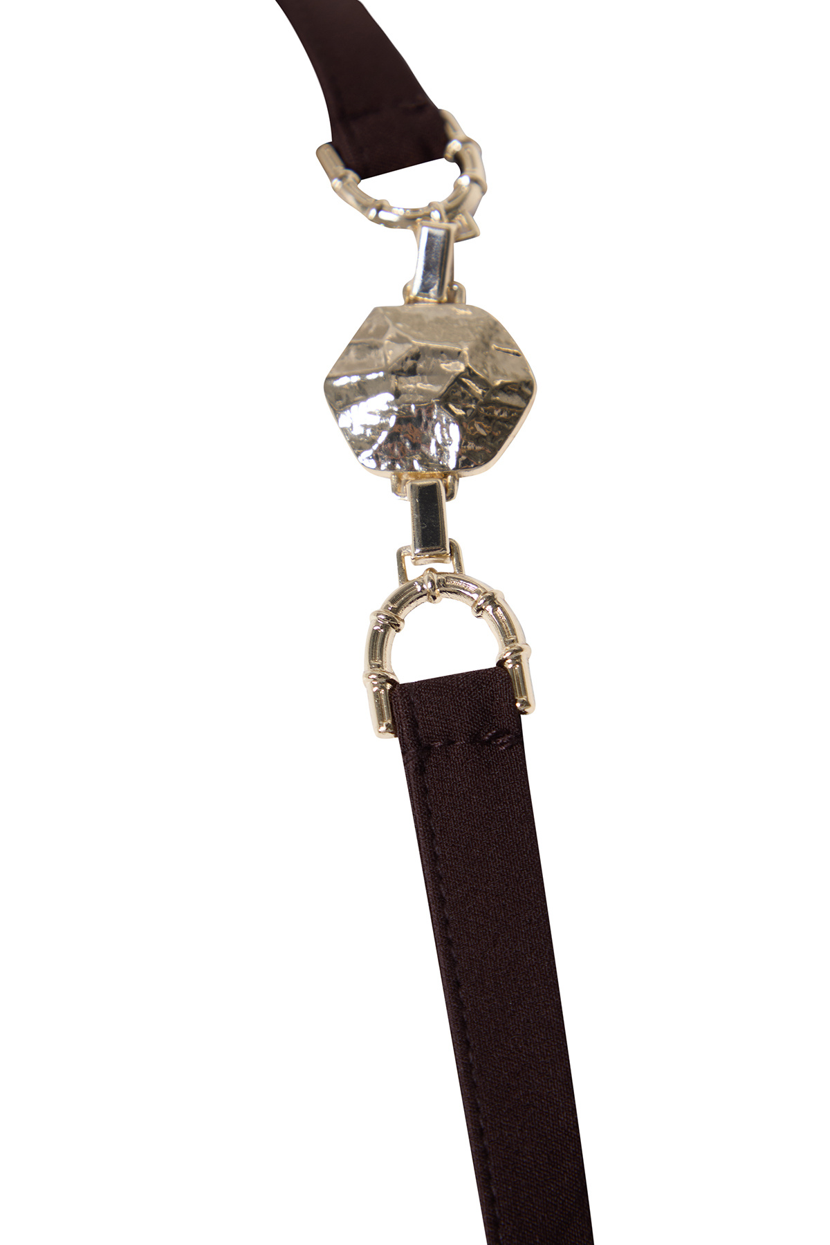 Trendyolmilla  Kahverengi Akseuar Detaylı Dokuma Şık Abiye Gece Mezuniyet Elbisesi TPRSS25EL00014 - Görsel 6