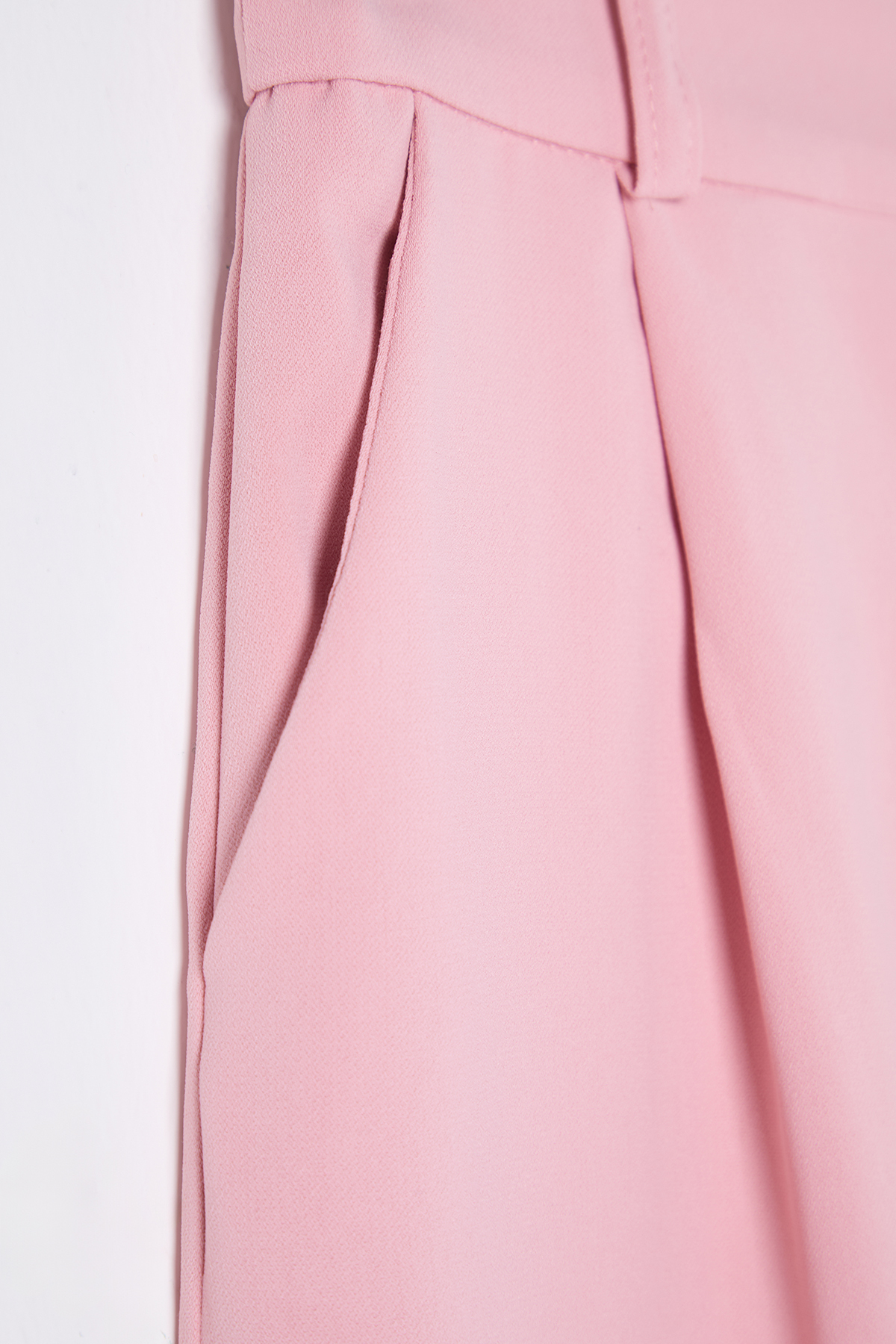 Trendyolmilla  Pembe Diz Boy Regular City Dokuma Şort & Bermuda TWOSS25SR00026 - Görsel 8