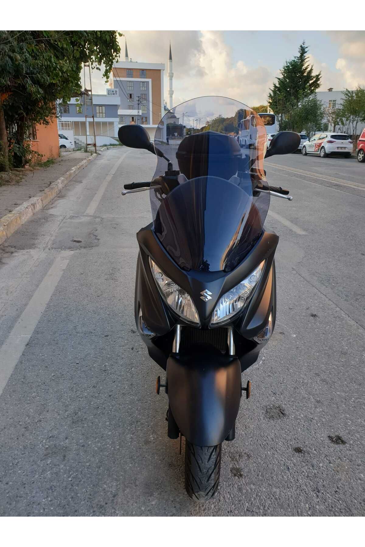 Suzuki Burgman 125 200 Siperlik Ön Cam 2002 2012 Model 54cm Füme Renkli 4mm