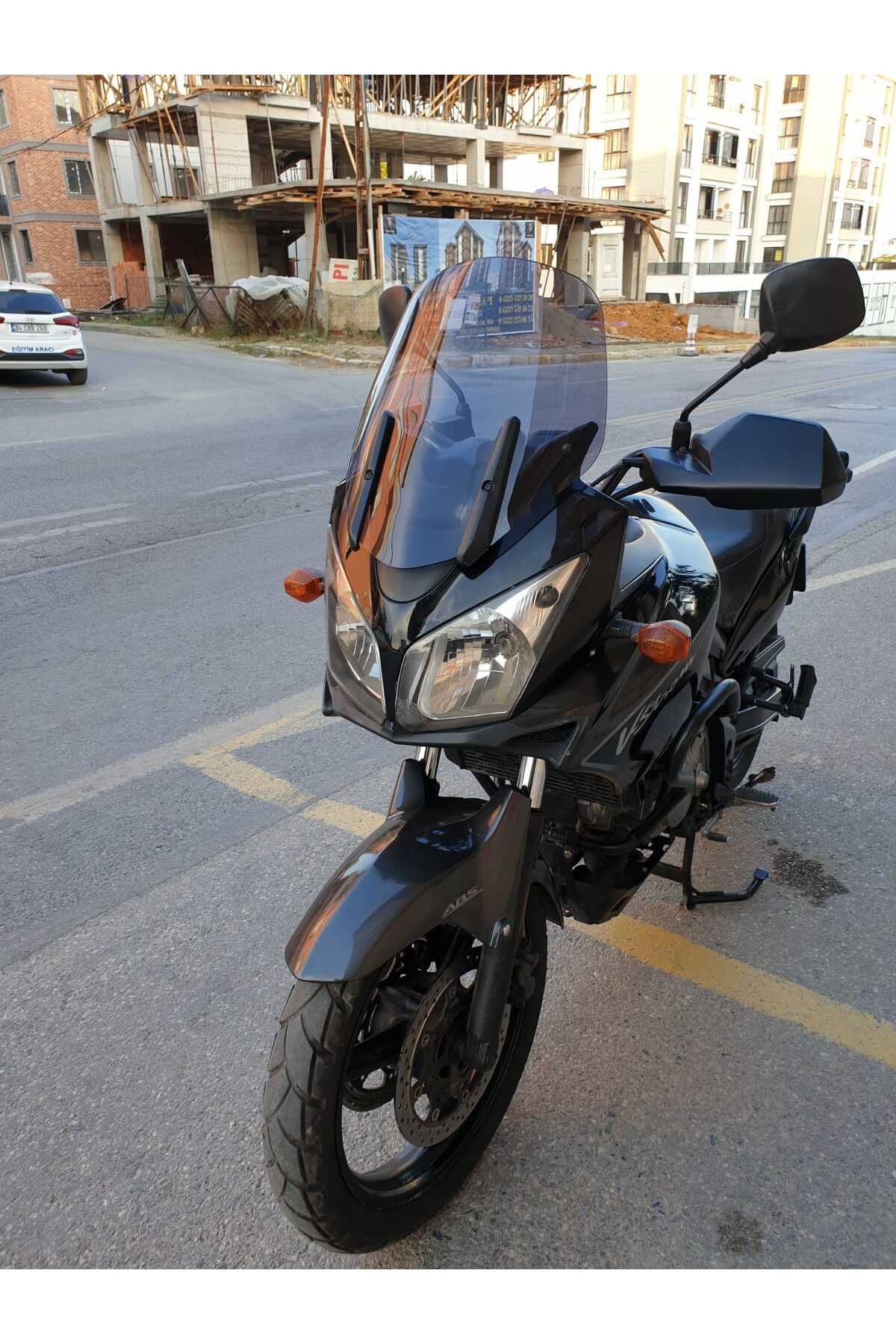 Suzuki V-strom DL 650-1000 Siperlik Ön Cam 2004-2010 Model 45cm Füme Renkli 4mm