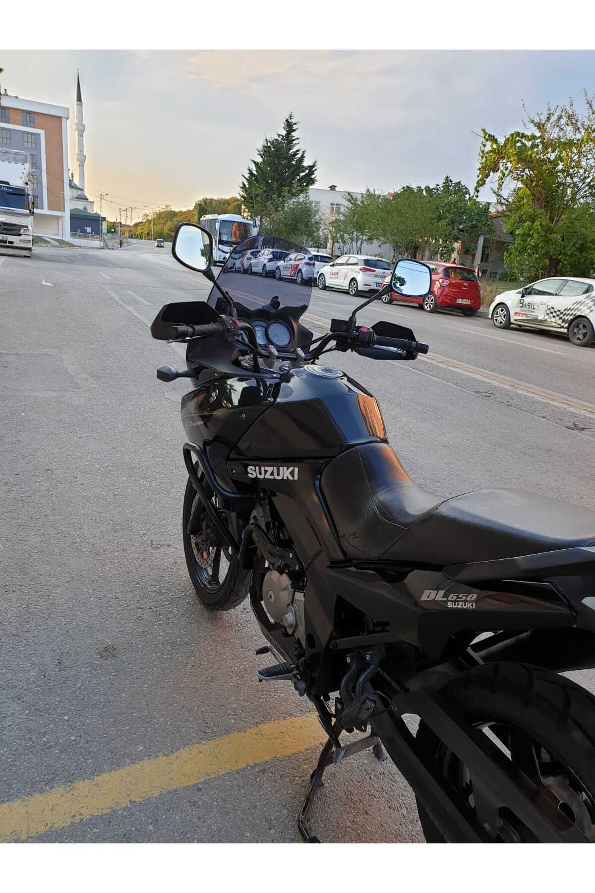 Suzuki V-strom DL 650-1000 Siperlik Ön Cam 2004-2010 Model 45cm Füme Renkli 4mm