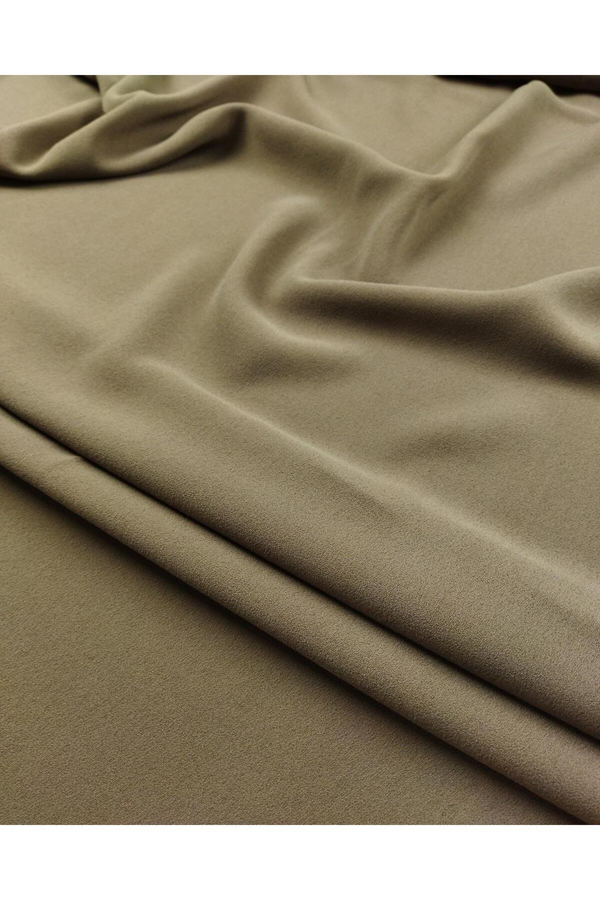 Kumaş Parça-Crepe Mink Coffee Intercolored Double Cut (Width 135 cm X Length 190 cm) 5
