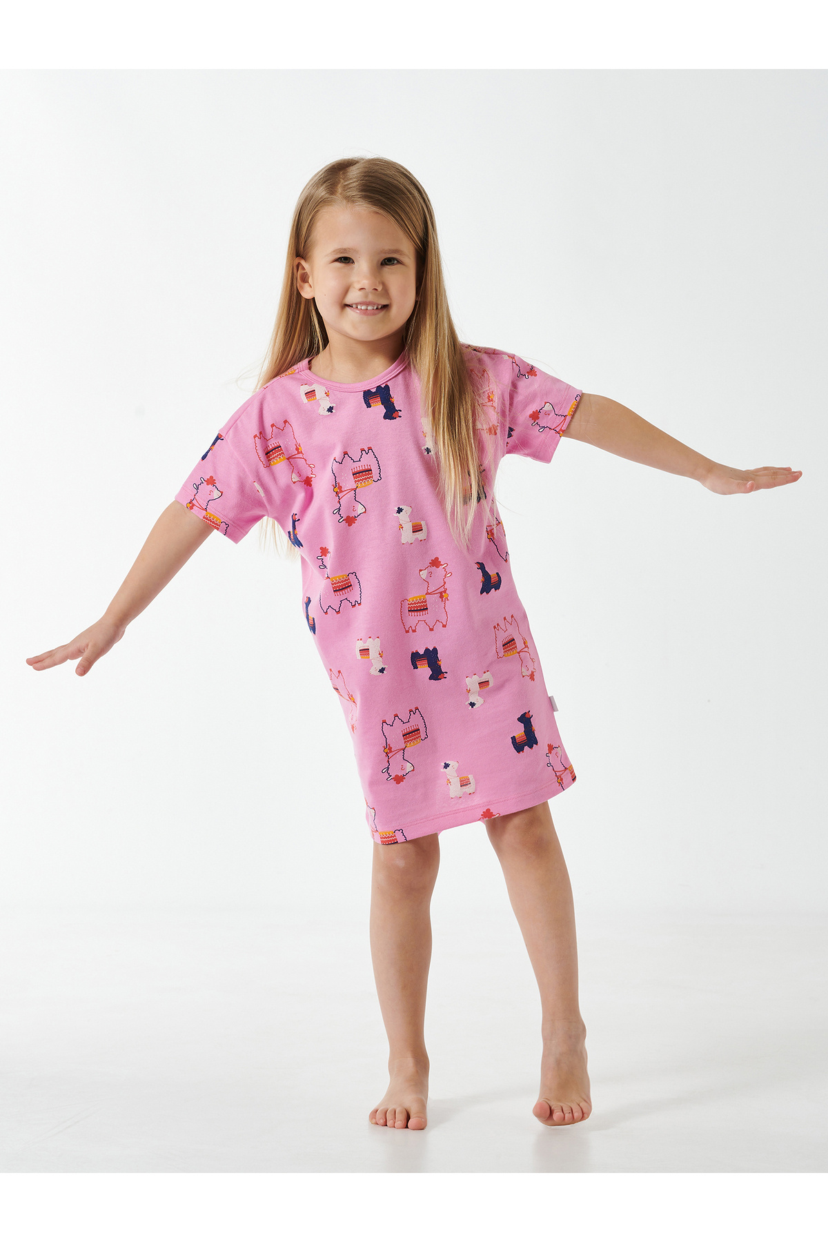 Schiesser-Nachthemd Girls World Cotton Nacht-Hemd Schlafmode Sleepwear 2