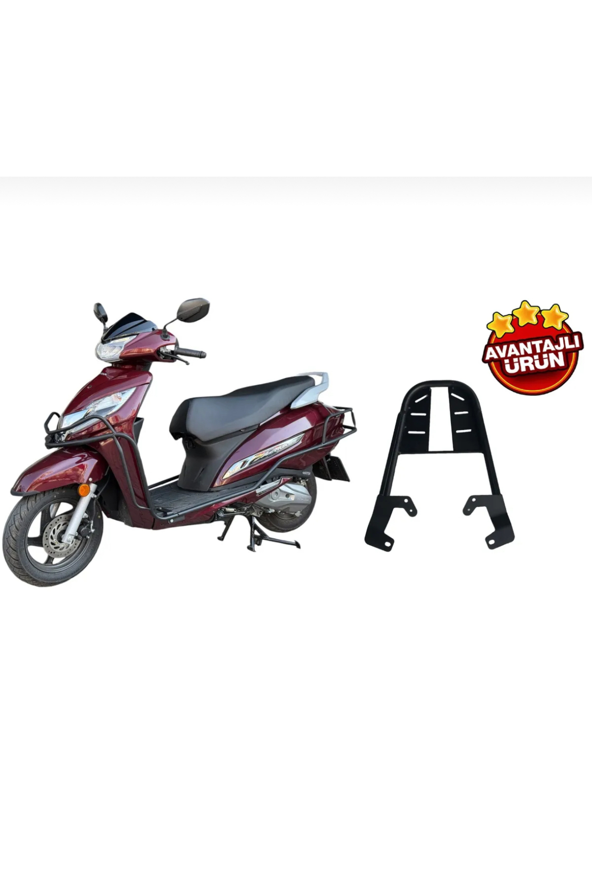 Honda Activa Çanta Demiri Ve Koruma Demiri Set - Vida Seti Dahil