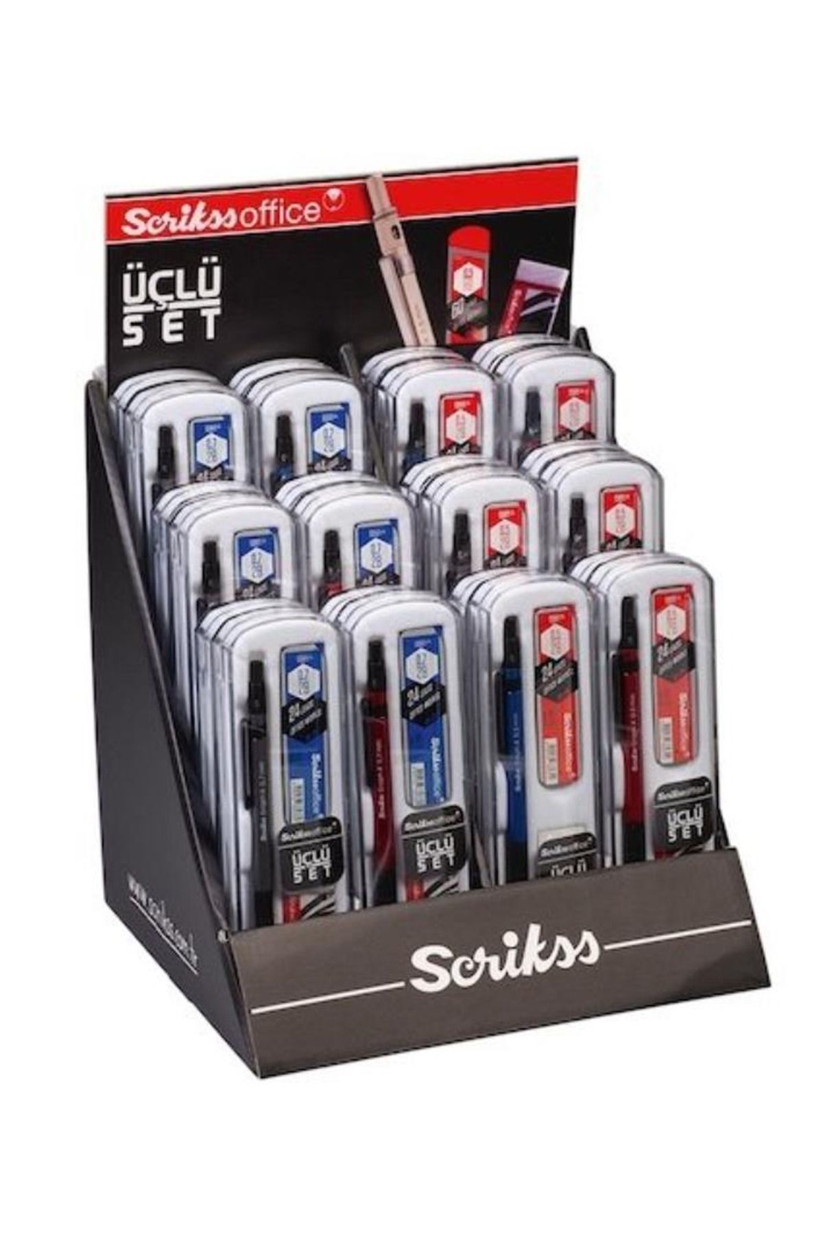 Nurum E Tİcaret Scrikss Graph-X Color 3'lü Set 24'lü Stand