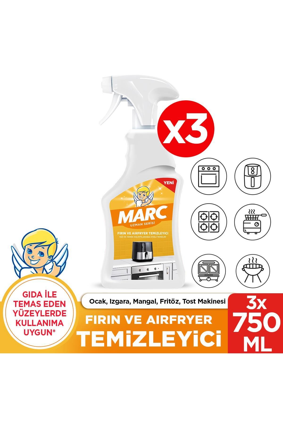 Marc Airfryer ve Fırın Temizleyici 3x750 ml