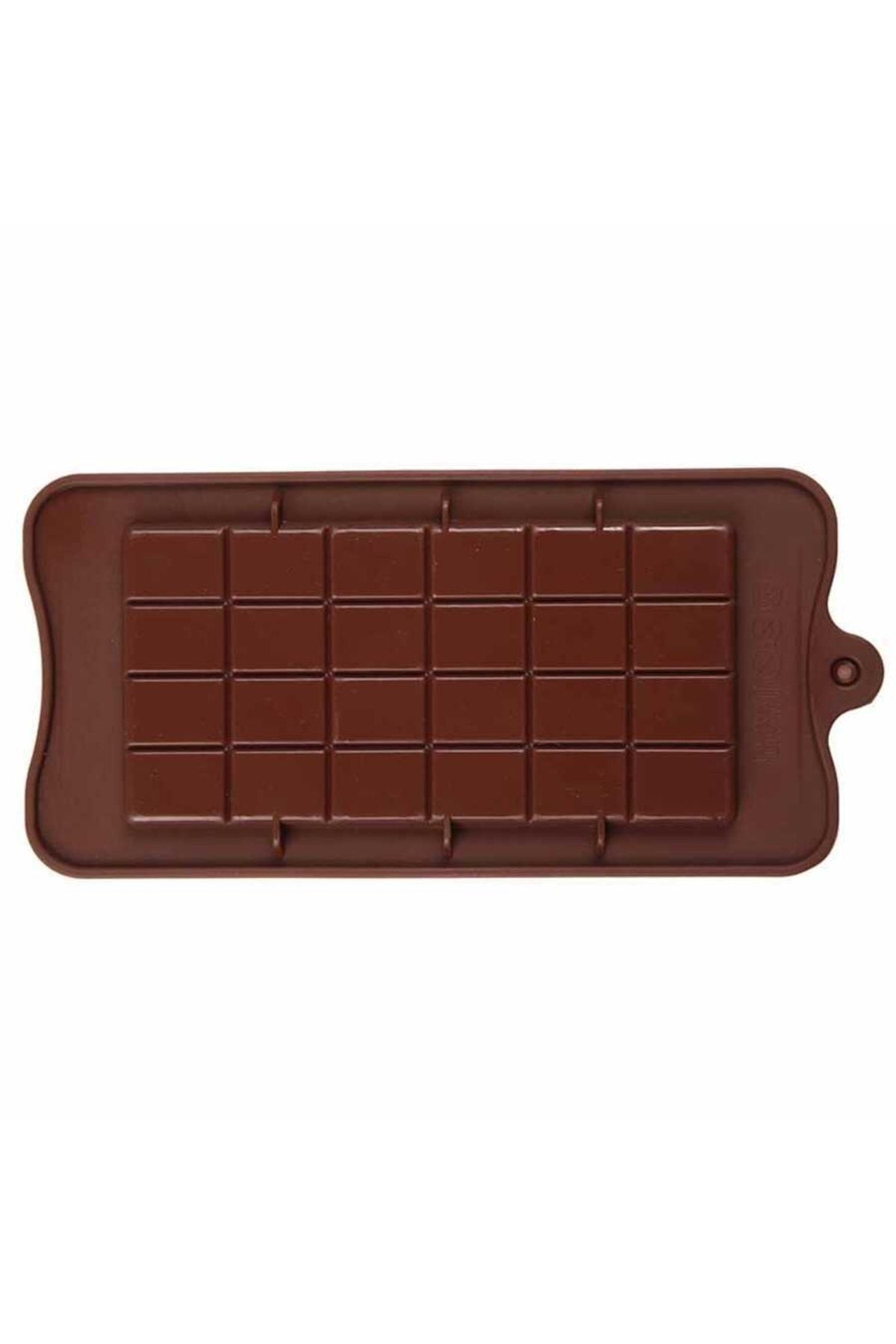 teknotrust-Silicone Chocolate Tablet Mold 22x10.5 Cm 1