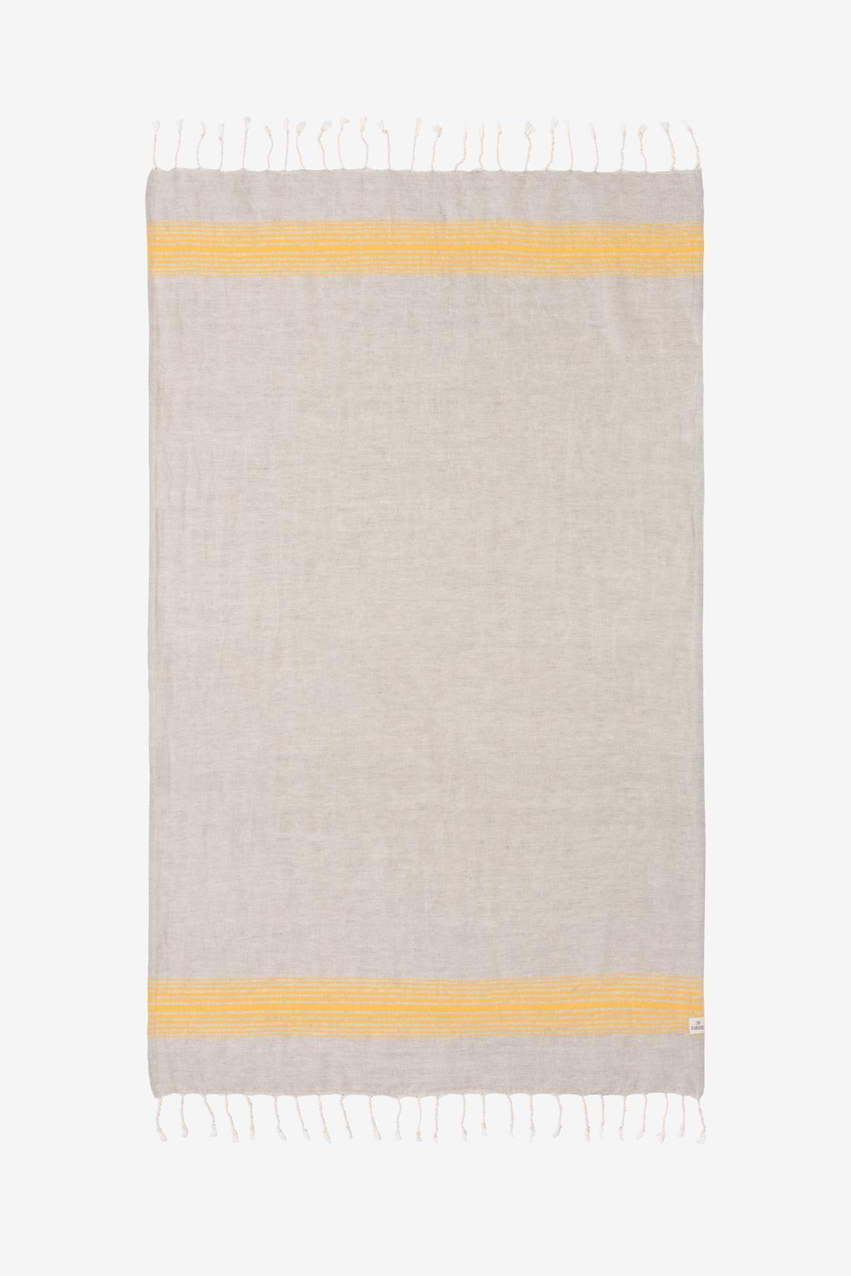 Barine Linen Keten Peştamal Sarı 90x175