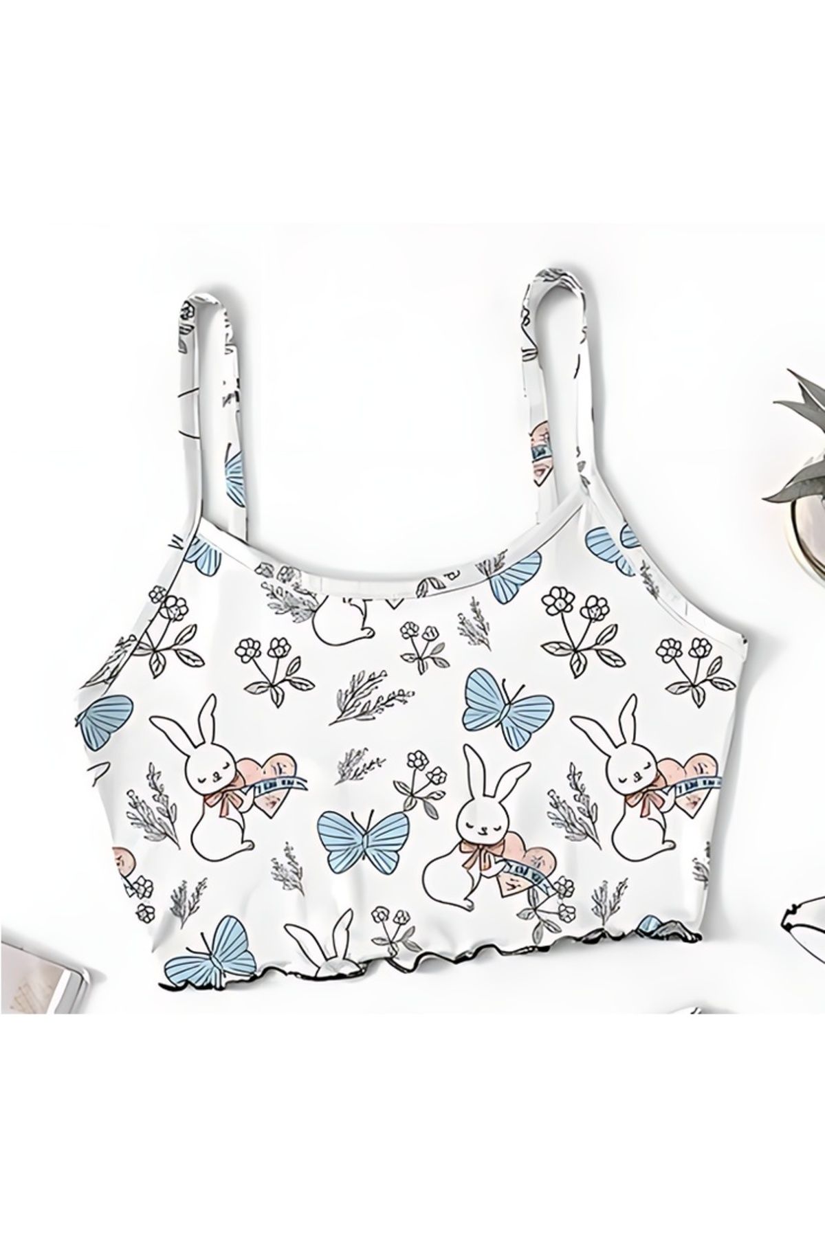 PEMBİŞ HOMEWEAR Butterfly Rabbit Crop Atlet