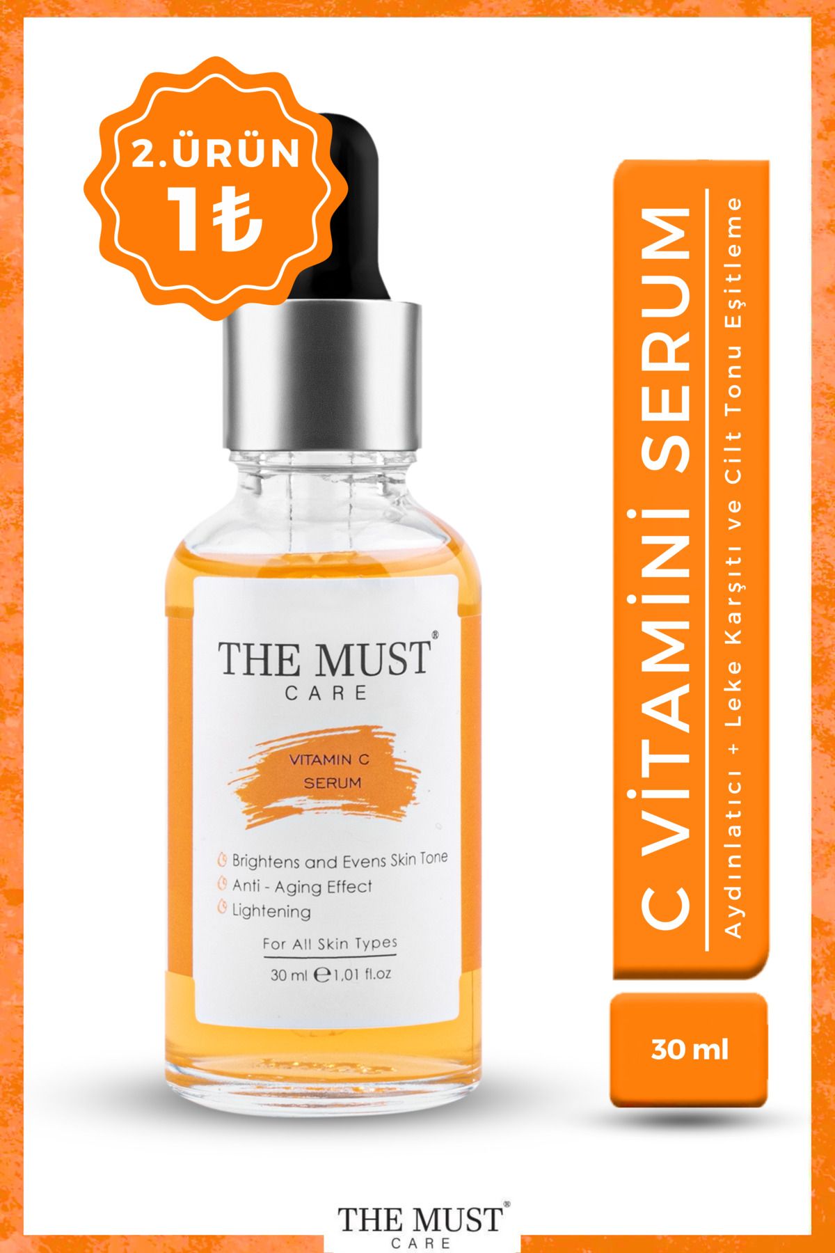 THEMUSTCARE-Vitamin C Care Serum - Brightening, Anti-Blemish and Skin Tone Equalizing, 20% Ascorbic Acid 30 ml 1