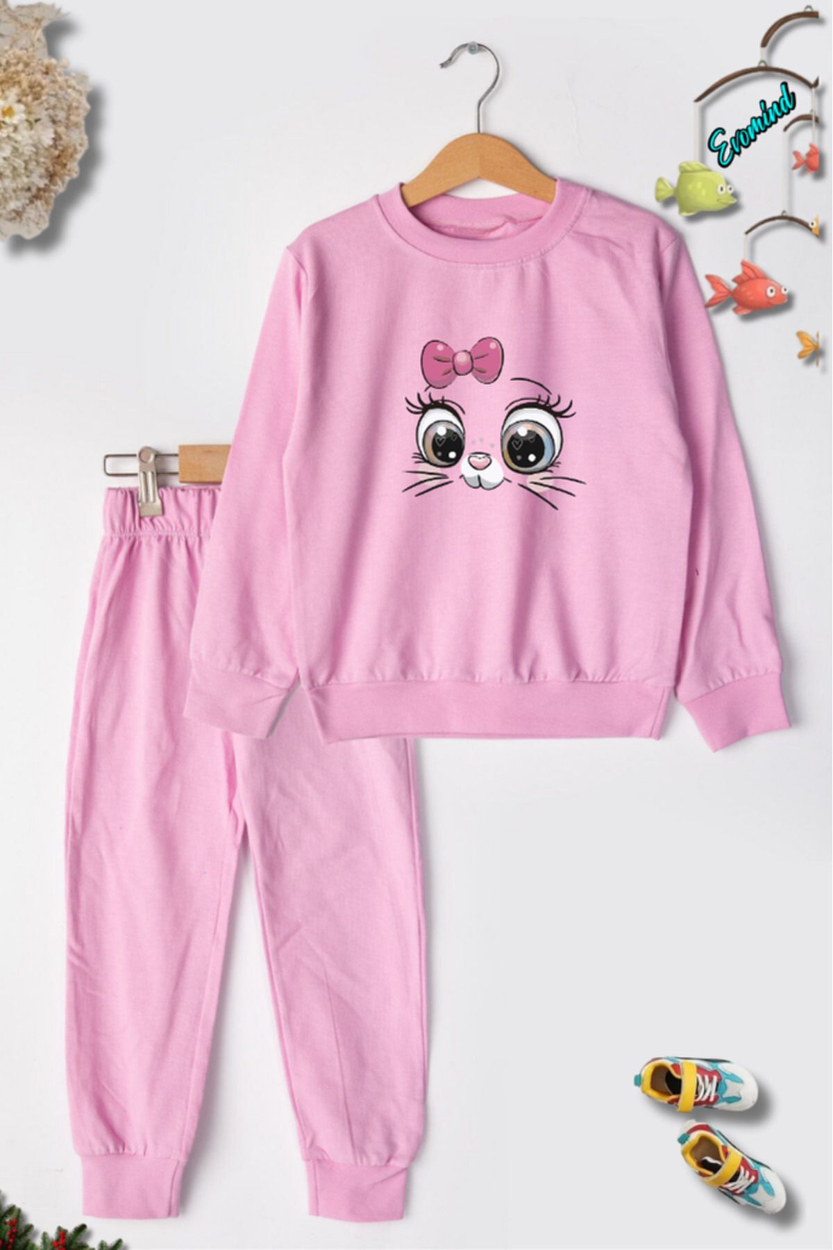 artı4 Set De Trening Pentru Copii Cu Imprimeu Cu Gât Unisex - 5–6 years